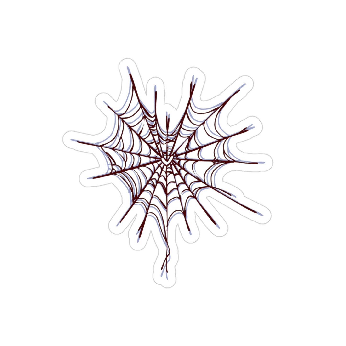 Transparent Spider Web Outdoor Sticker, Die-Cut Vinyl Decal for Halloween, Home Decor, Car Decoration, Spooky Décor, Gift for Bug Lovers
