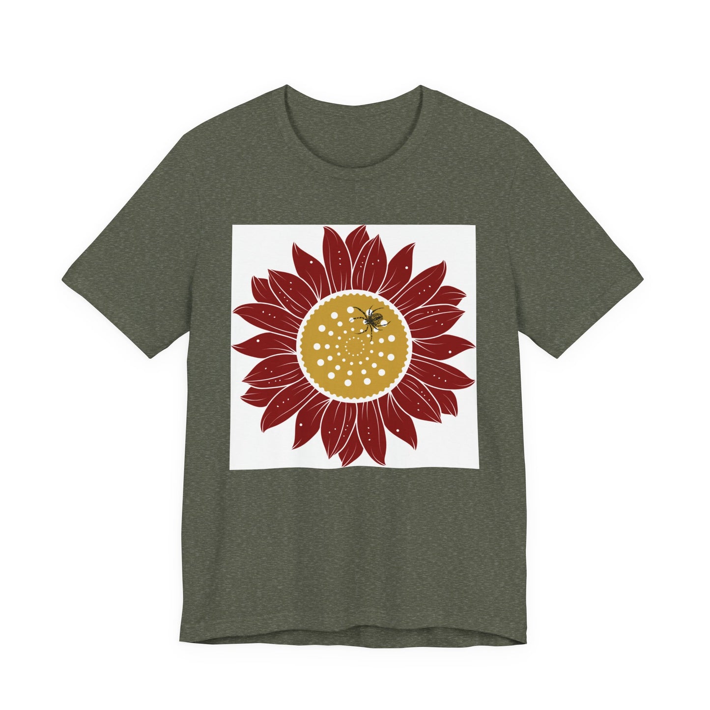 Sunflower Tee, Unisex T-Shirt for Art Lovers, Nature Inspired Gift, Casual Wear, Creative Expression