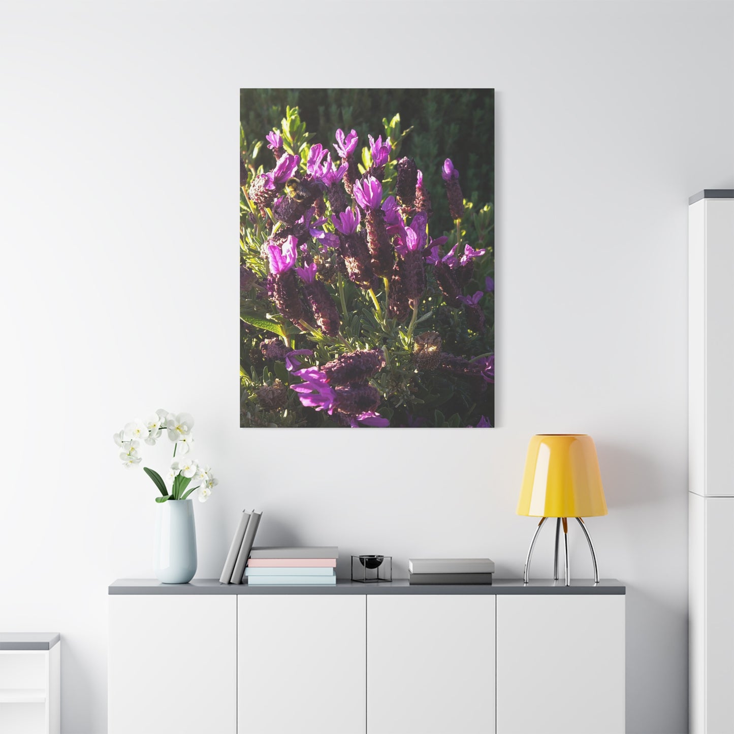 Purple Floral Canvas Wall Art, Botanical Decor, Nature Art, Home Decoration, Gift for Nature Lovers
