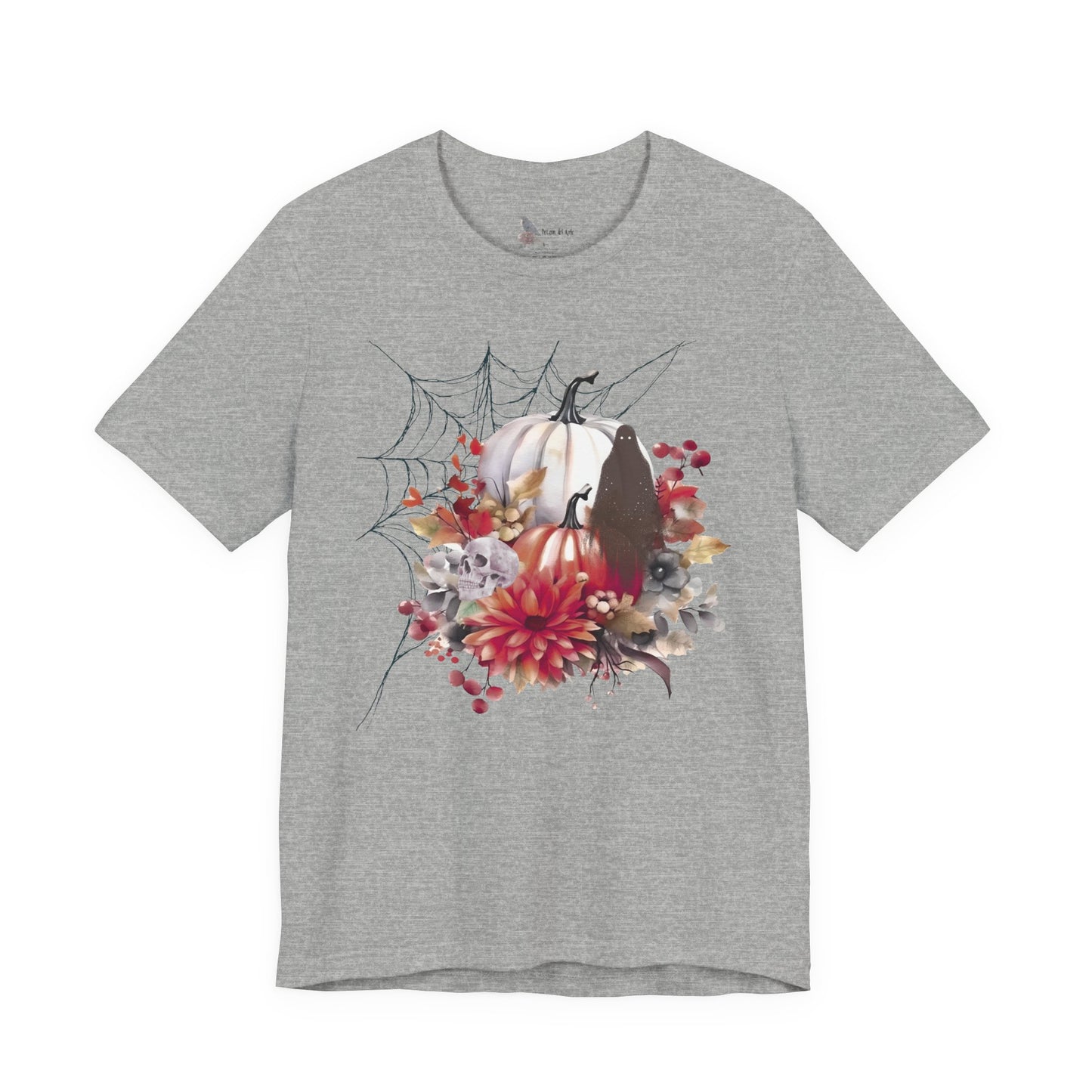 Autumn Vibes Short Sleeve Tee - Cozy Halloween Shirt, Spooky Seasonal Apparel, Fall T-Shirt, Pumpkin Graphic Tee, Unisex Fall Wardrobe