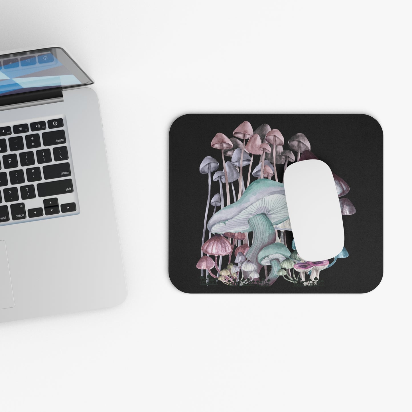Mushroom Mouse Pad, Cute Desk Accessories, Office Decor, Gaming Mousepad, Nature Lover Gift, Eco-Friendly Desk Mat