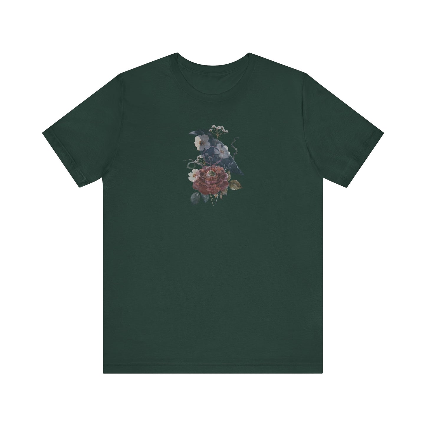 Double-sided Split Logo Artistic Bird Tee, Unisex T-Shirt for Art Lovers, Nature Inspired Gift, Casual Wear, Creative Expression