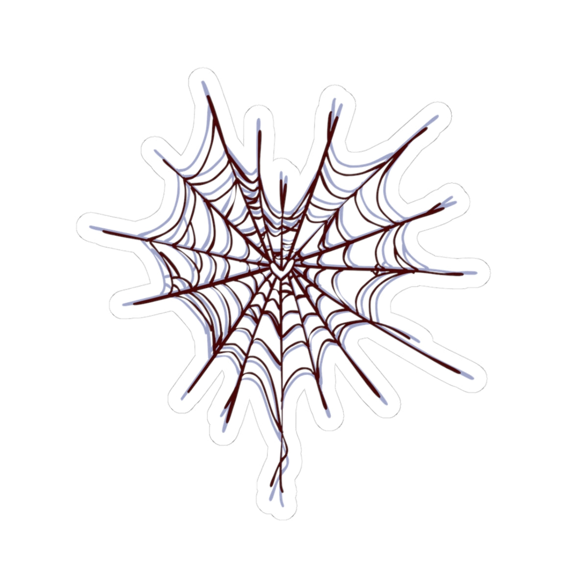 Spider Web Kiss-Cut Stickers, Halloween Decor, Laptop Stickers, Spooky Season, Unique Gift, Customizable Decorations