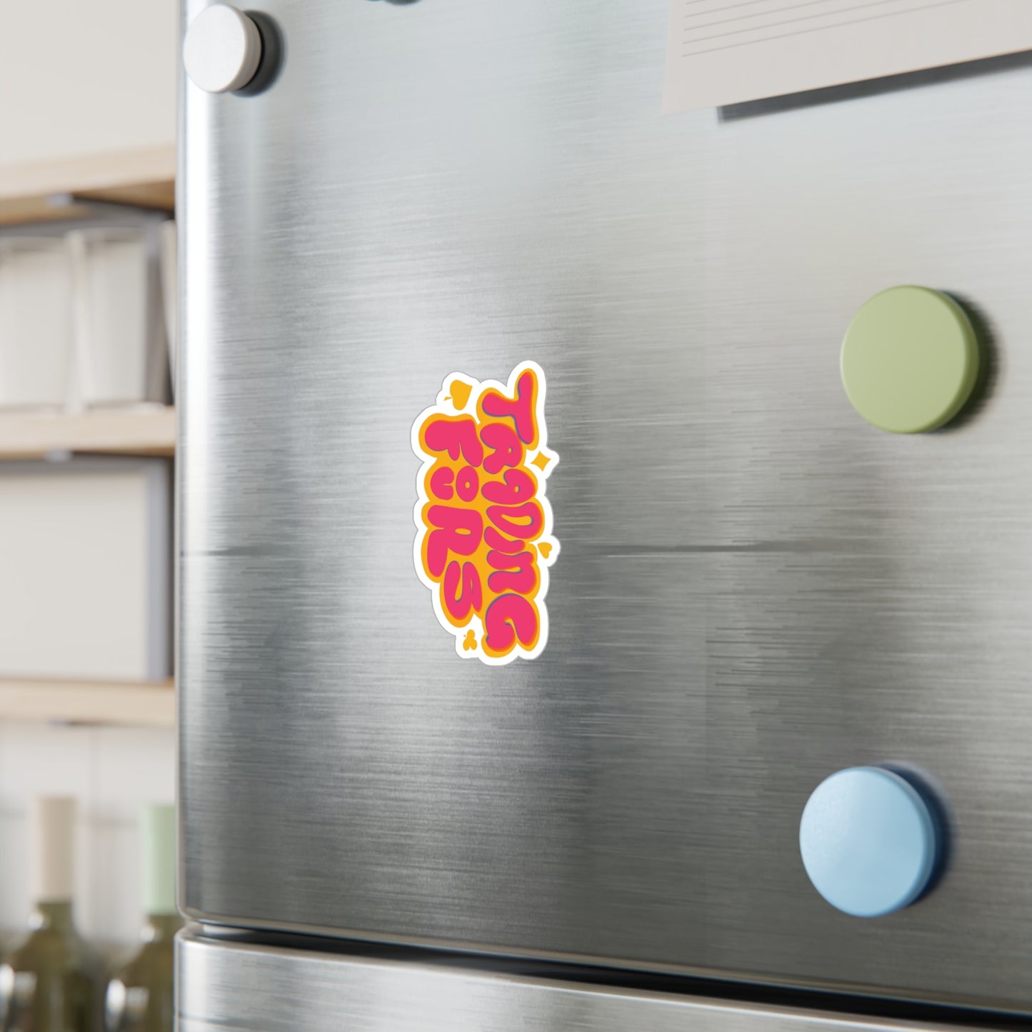 Trading Fours Fun Retro Sticker Decals for Personalization, Ideal for Gifts, Home Decor, Laptop Accessories, and More!