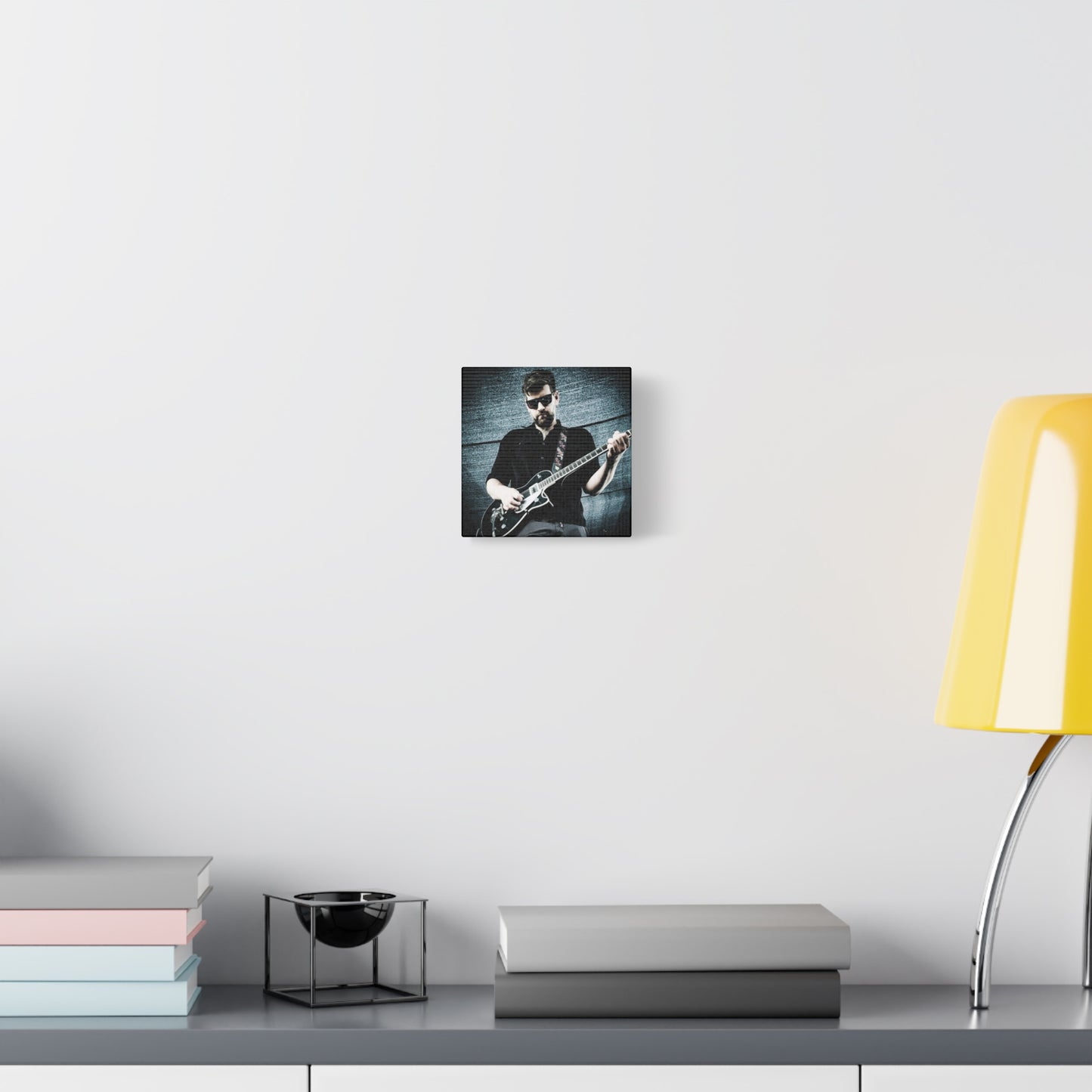 Rock Music Canvas Wall Art, Guitarist Decor, Music Lover Gift, Stretched Matte Canvas, Album Cover Art, Home Decor