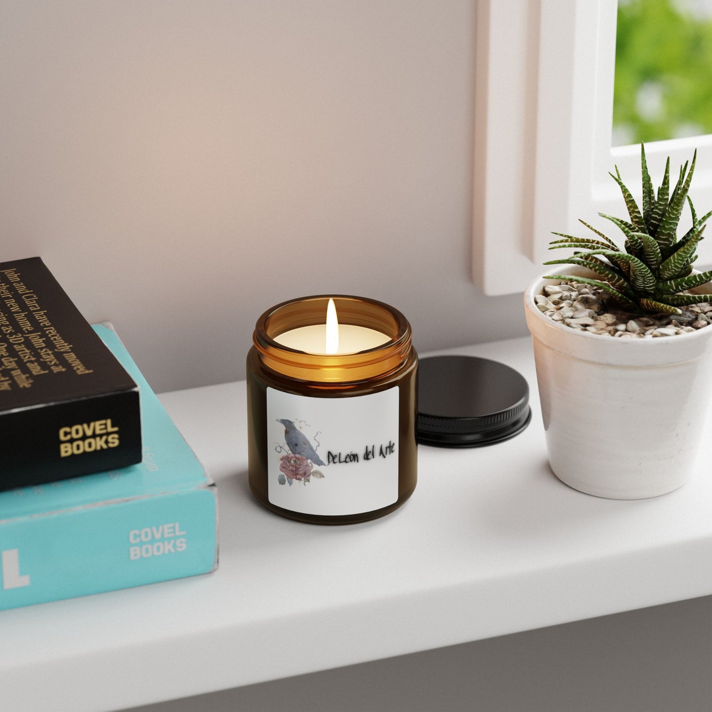 Aromatic Soy Candle with Bird Design | Eco-Friendly Home Decor, Gift, Relaxation, Self-Care, Wellness