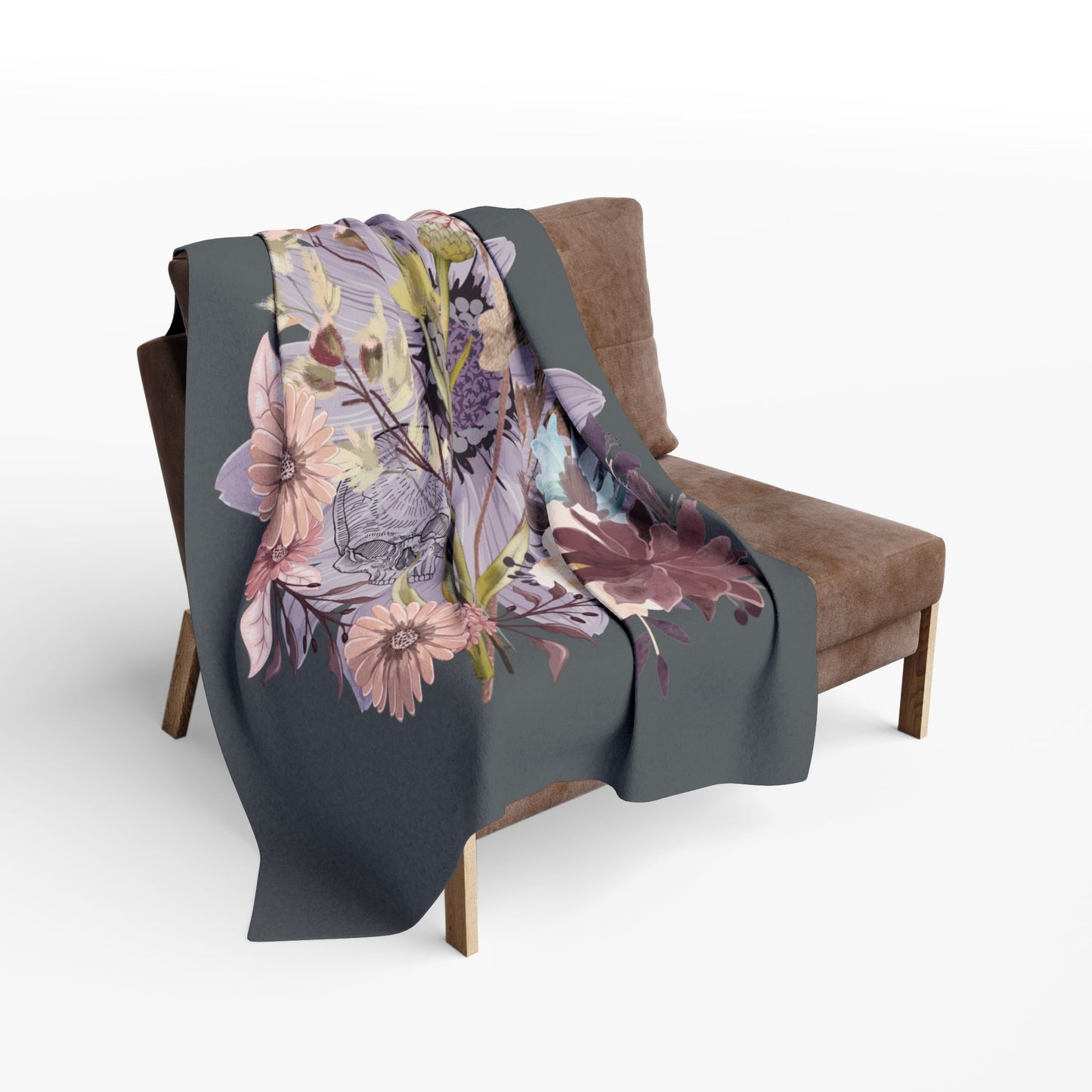 Botanical Floral Fleece Blanket, Cozy Home Decor, Gift for Nature Lovers, Indoor & Outdoor Use, Ideal for Weddings, Birthdays, Housewarming