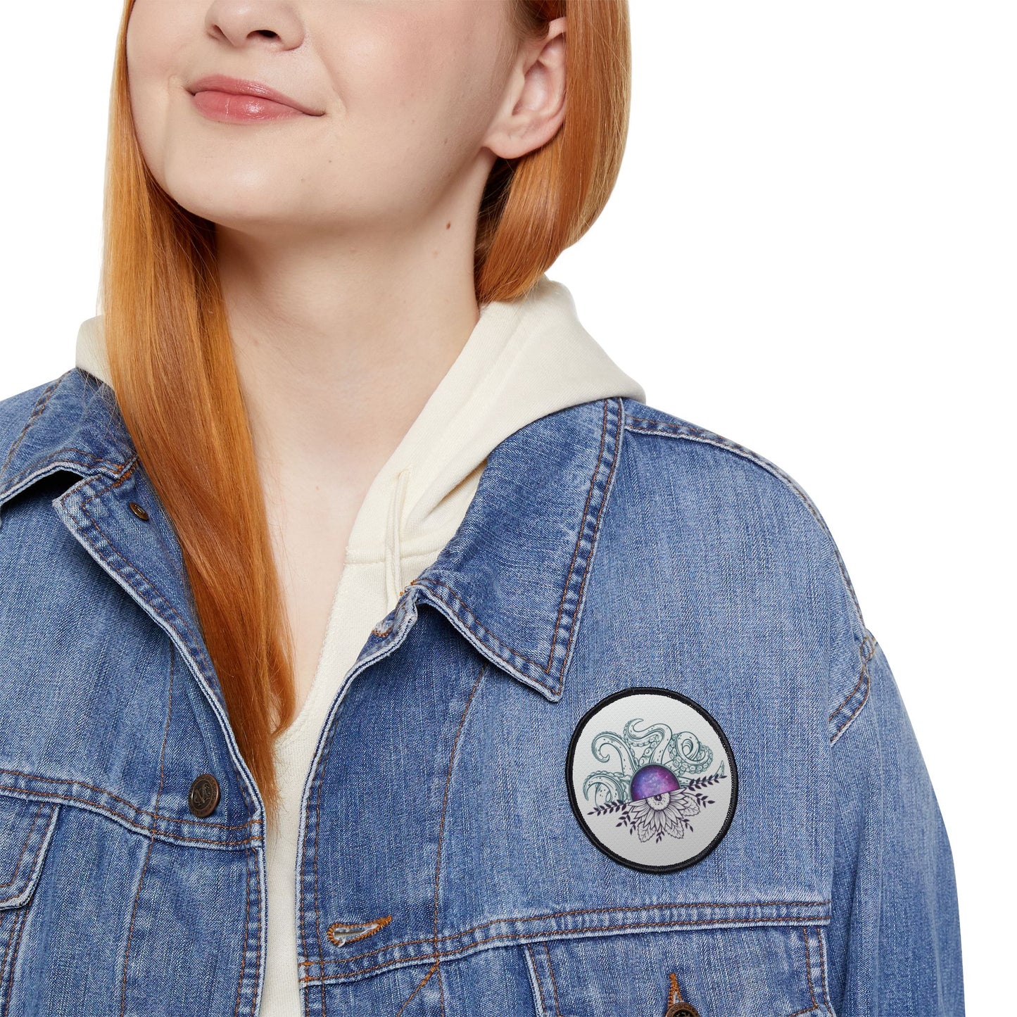Whimsical Iron-On Patches for Jackets, DIY Upcycling, Custom Embellishments, Floral Designs, Unique Gift Idea
