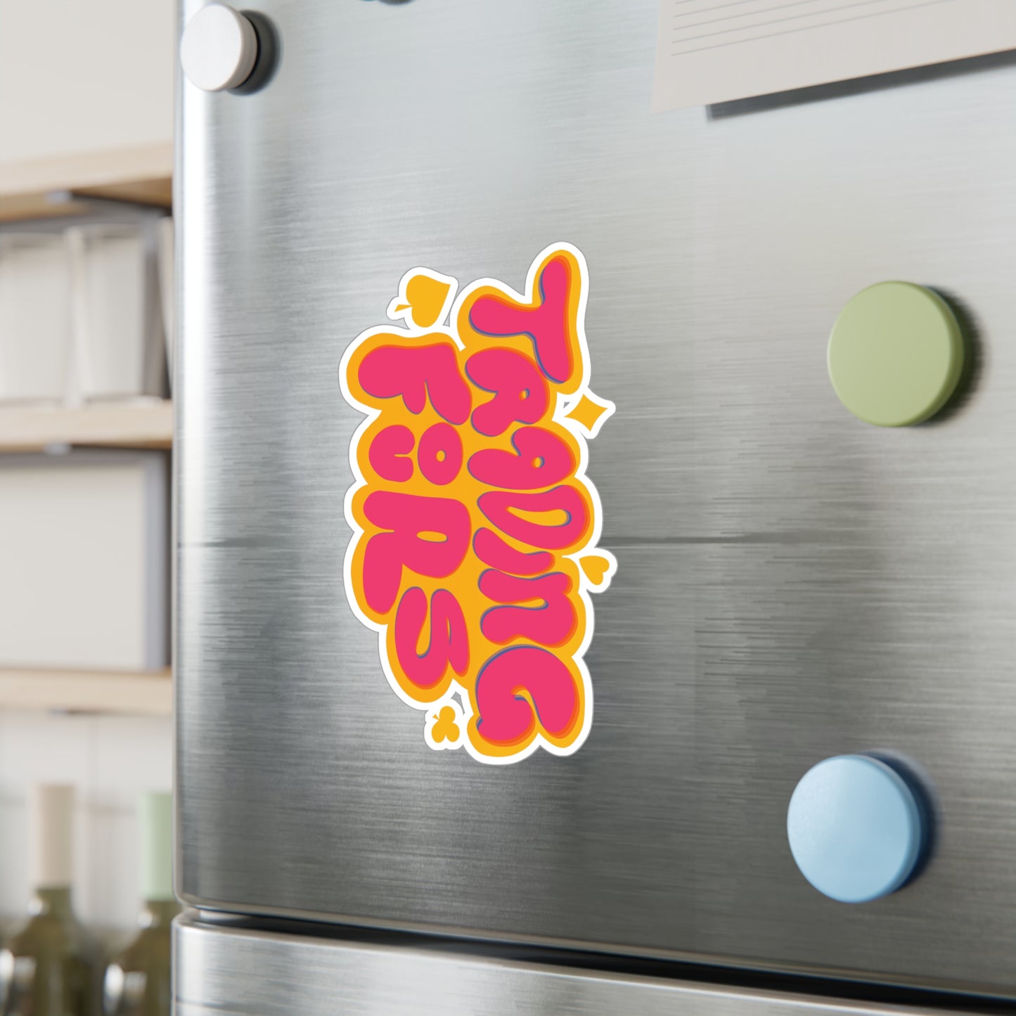 Trading Fours Fun Retro Sticker Decals for Personalization, Ideal for Gifts, Home Decor, Laptop Accessories, and More!