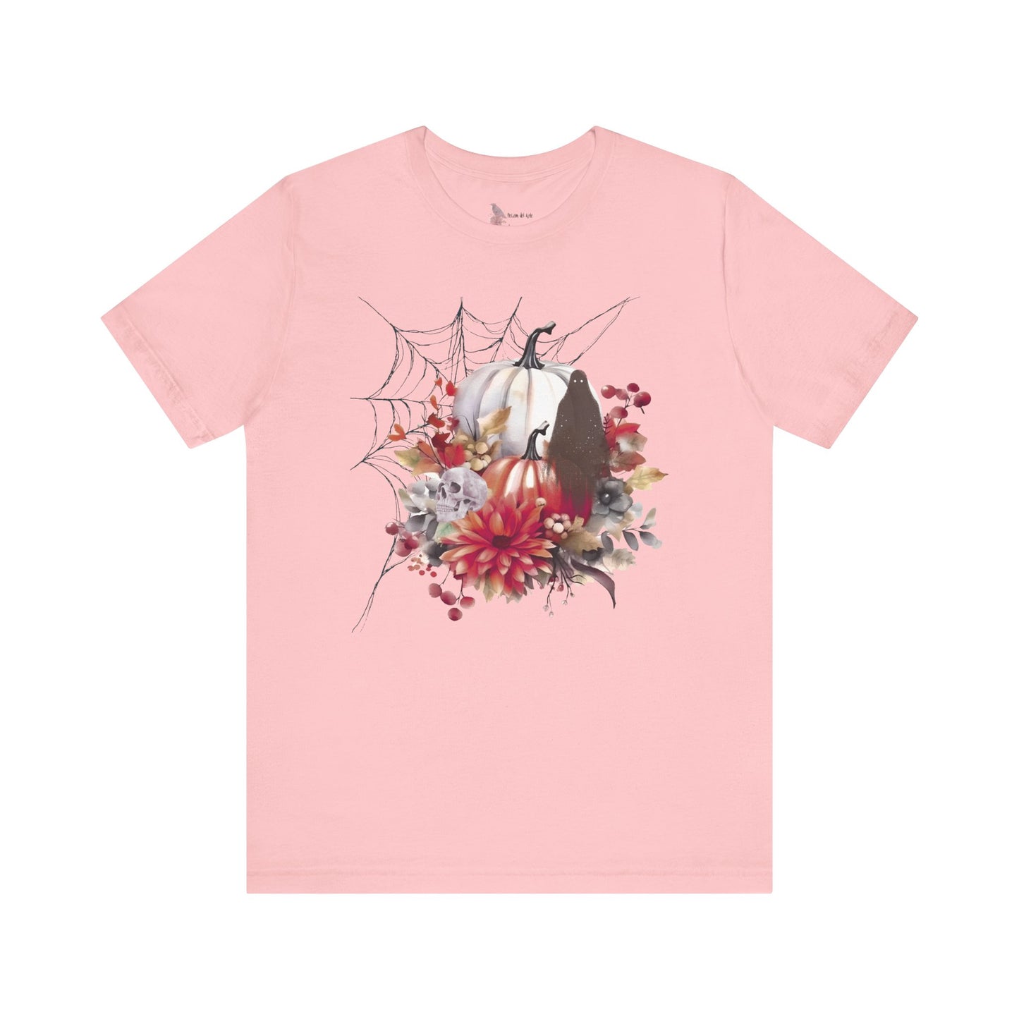 Autumn Vibes Short Sleeve Tee - Cozy Halloween Shirt, Spooky Seasonal Apparel, Fall T-Shirt, Pumpkin Graphic Tee, Unisex Fall Wardrobe