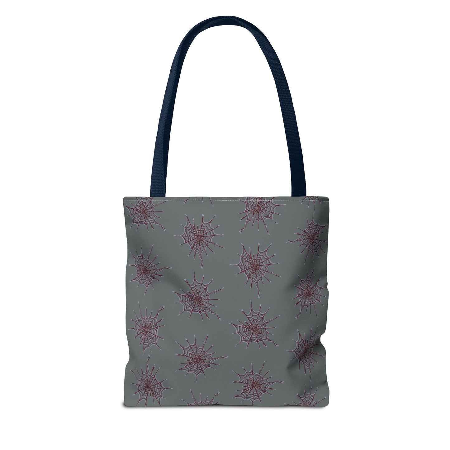 Chic Dark Grey and red Heart Web Tote Bag, Stylish Grocery Bag, Eco-Friendly Shopping Tote, Gift Bag for Her, Casual Beach Bag
