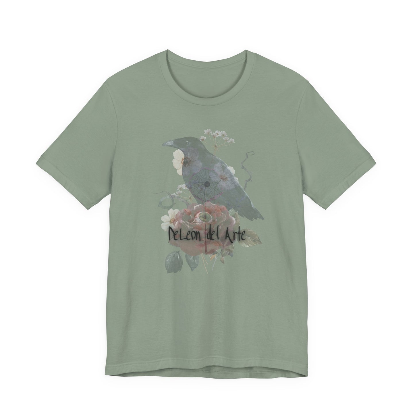 Artistic Bird Tee, Unisex T-Shirt for Art Lovers, Nature Inspired Gift, Casual Wear, Creative Expression