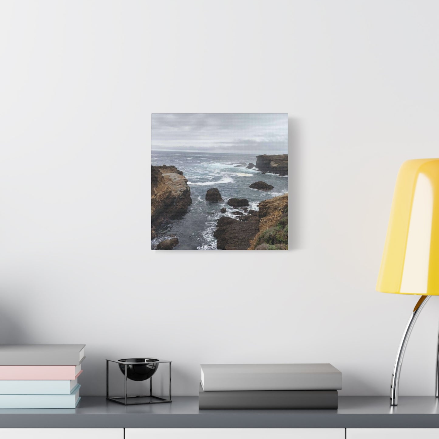 Ocean Waves Matte Canvas Art, Coastal Wall Decor, Seascape Print, Beach Home Decoration, Nautical Art Piece