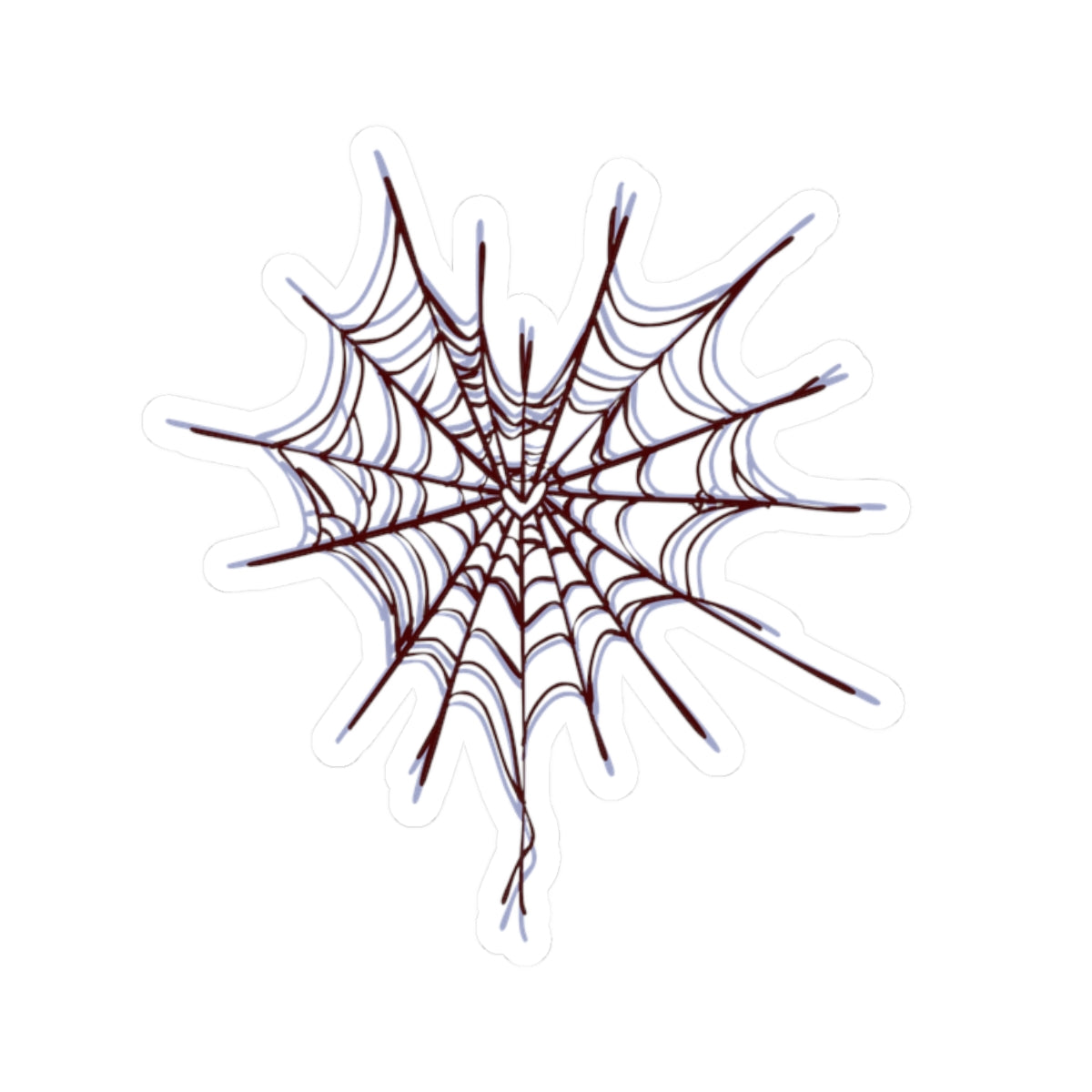 Spider Web Kiss-Cut Stickers, Halloween Decor, Laptop Stickers, Spooky Season, Unique Gift, Customizable Decorations