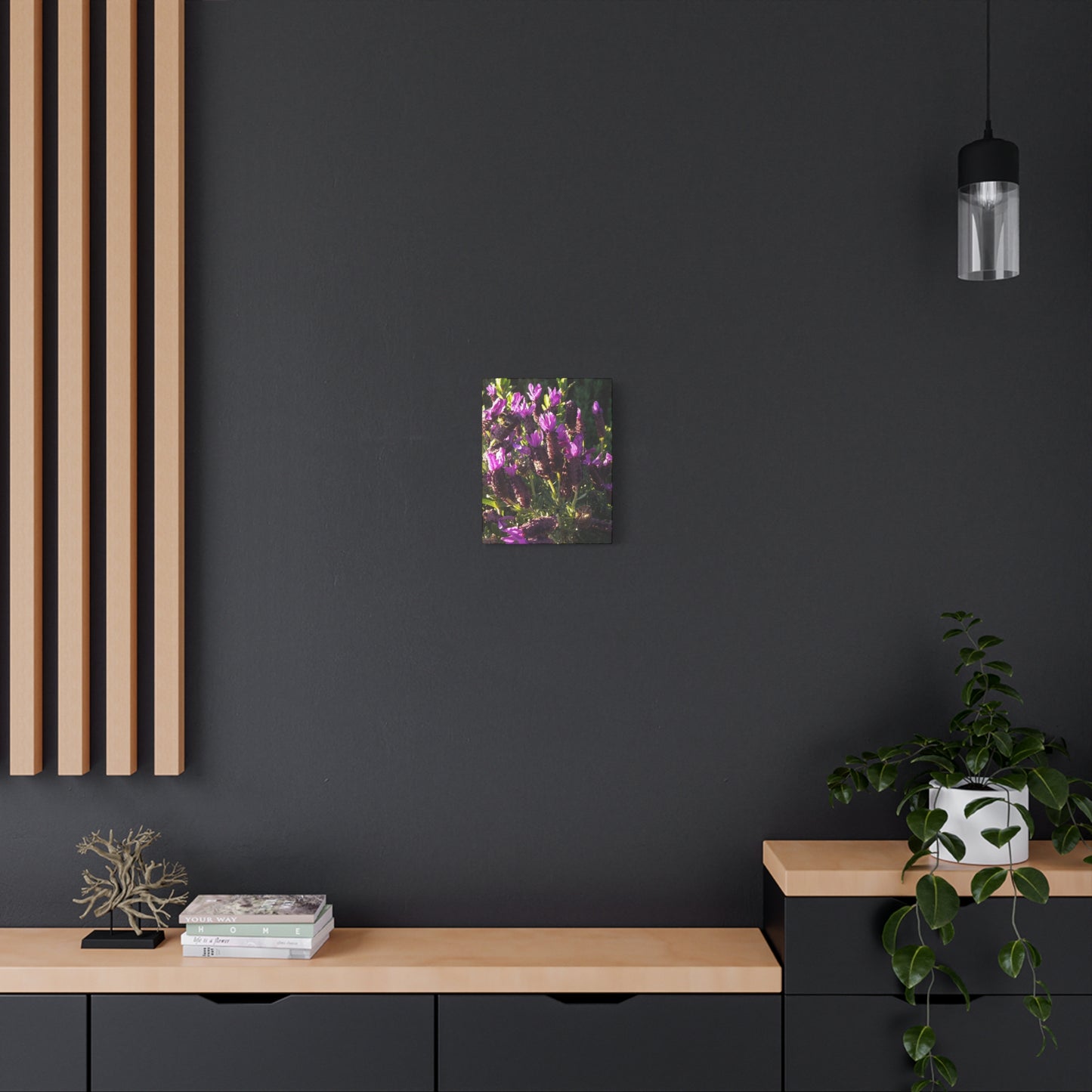 Purple Floral Canvas Wall Art, Botanical Decor, Nature Art, Home Decoration, Gift for Nature Lovers