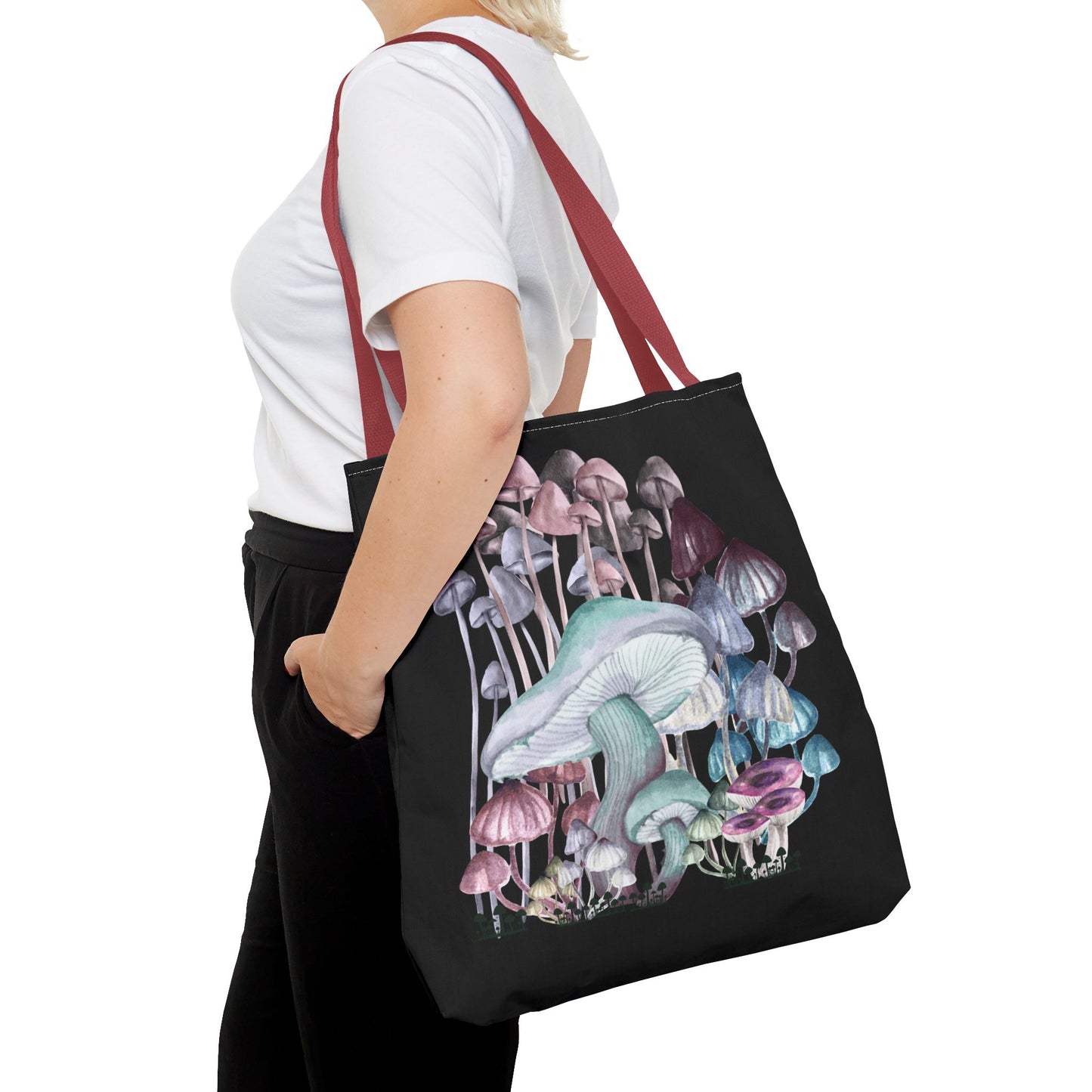 Whimsical Mushroom Tote Bag, Reusable Shopping Bag, Eco-Friendly Gift, Nature-Inspired, Boho Style Bag, Perfect for Farmers Markets, Travel