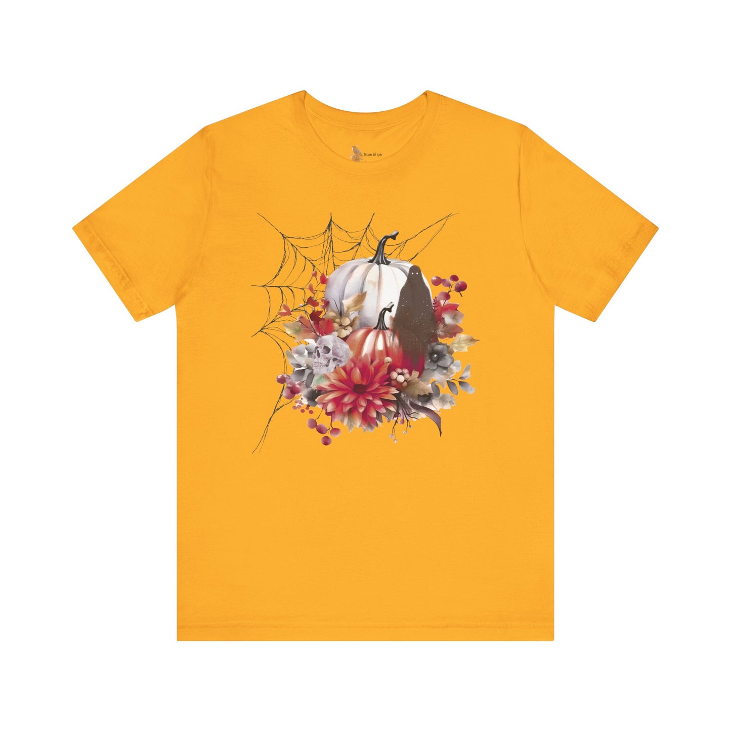 Autumn Vibes Short Sleeve Tee - Cozy Halloween Shirt, Spooky Seasonal Apparel, Fall T-Shirt, Pumpkin Graphic Tee, Unisex Fall Wardrobe