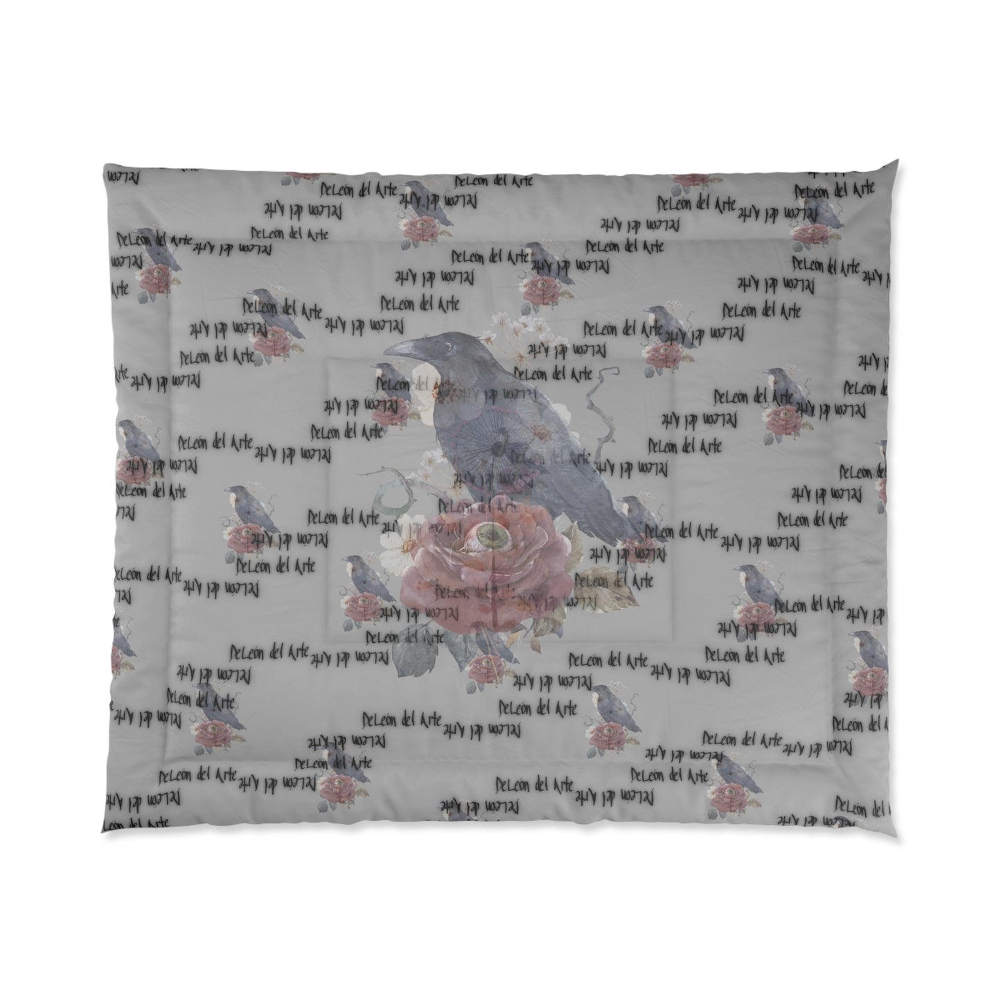 Cozy Quote Comforter with Bird Design, Inspirational Bedding for Nature Lovers, Home Decor Gift, Boho Bedroom, Soft Blanket Set