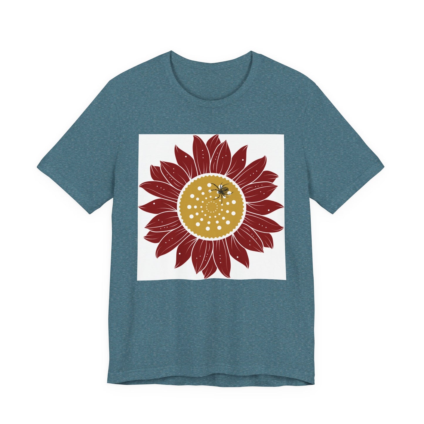Sunflower Tee, Unisex T-Shirt for Art Lovers, Nature Inspired Gift, Casual Wear, Creative Expression