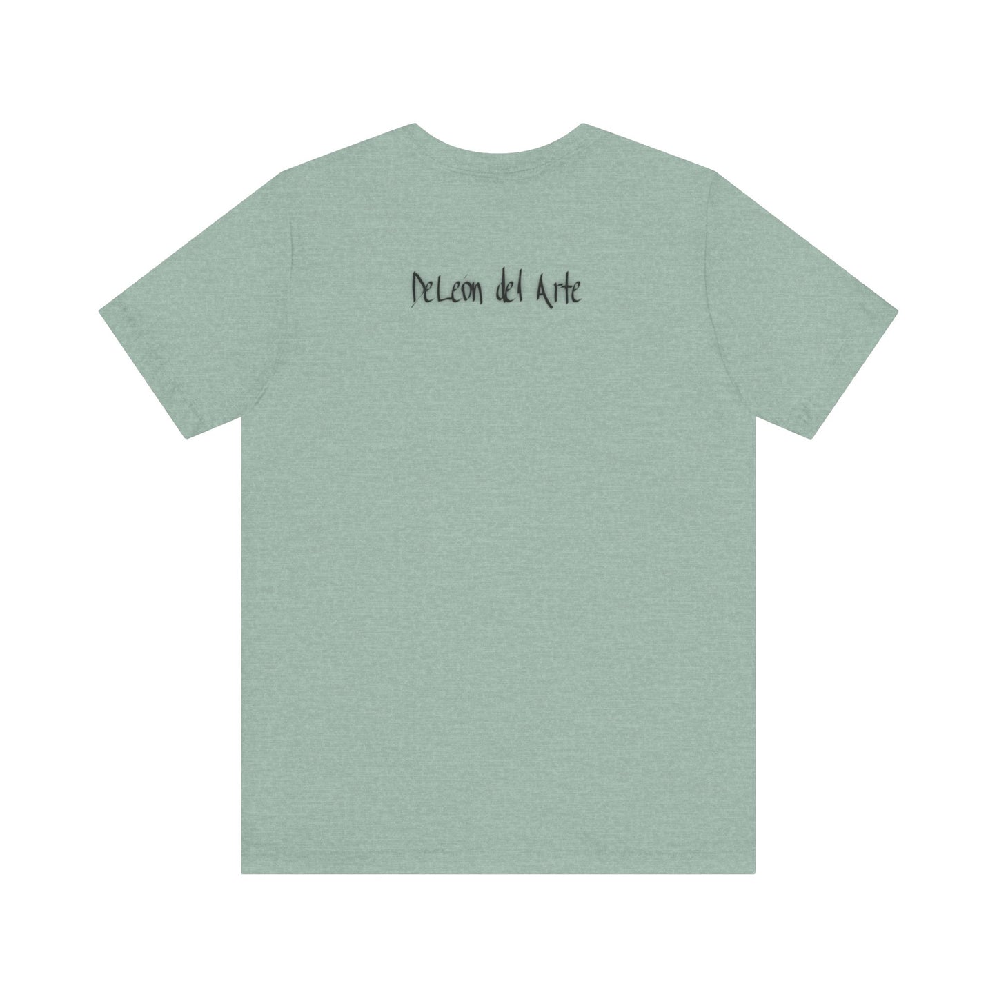 Double-sided Split Logo Artistic Bird Tee, Unisex T-Shirt for Art Lovers, Nature Inspired Gift, Casual Wear, Creative Expression