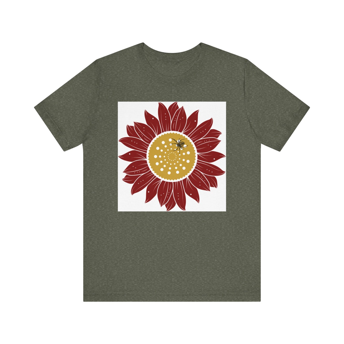 Sunflower Tee, Unisex T-Shirt for Art Lovers, Nature Inspired Gift, Casual Wear, Creative Expression