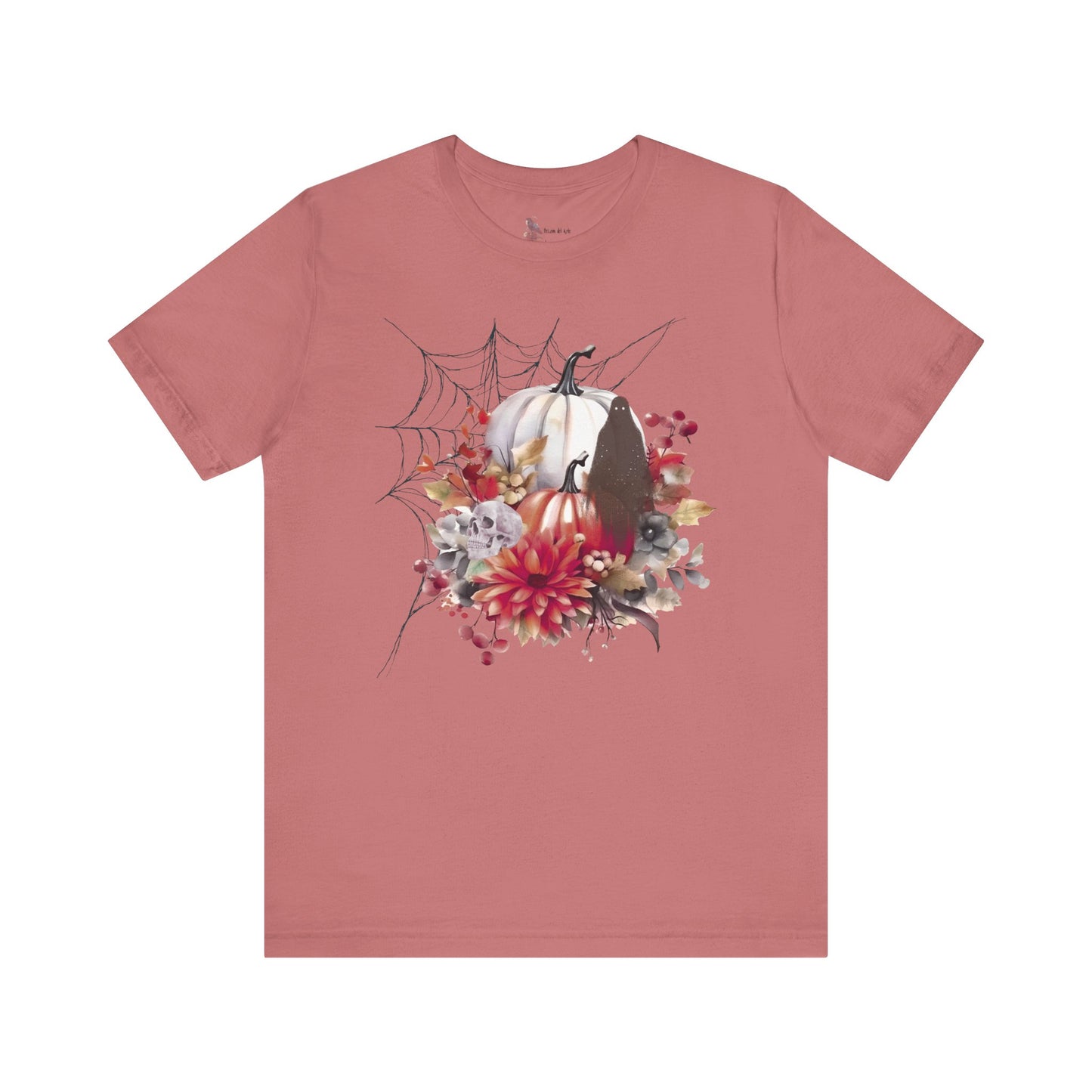 Autumn Vibes Short Sleeve Tee - Cozy Halloween Shirt, Spooky Seasonal Apparel, Fall T-Shirt, Pumpkin Graphic Tee, Unisex Fall Wardrobe