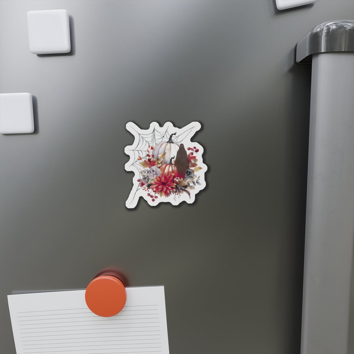 Autumn Pumpkin Die-Cut Magnets - Fall Decor, Halloween, Kitchen Accessories, Gifts for Her, Refrigerator Magnet