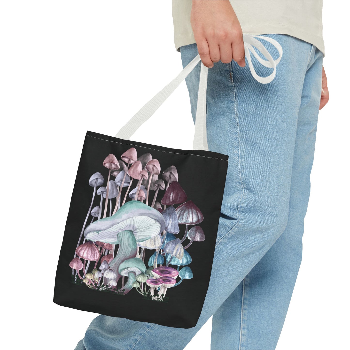 Whimsical Mushroom Tote Bag, Reusable Shopping Bag, Eco-Friendly Gift, Nature-Inspired, Boho Style Bag, Perfect for Farmers Markets, Travel