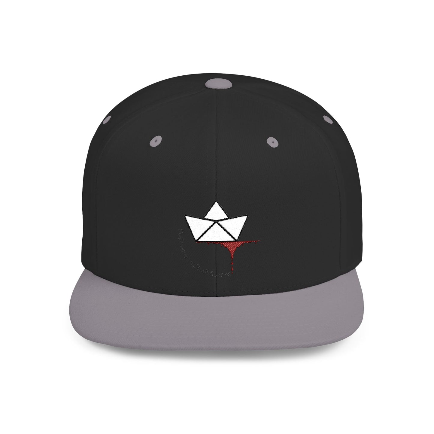 Floating On Paper Boat and River of Blood Flat Bill Snapback