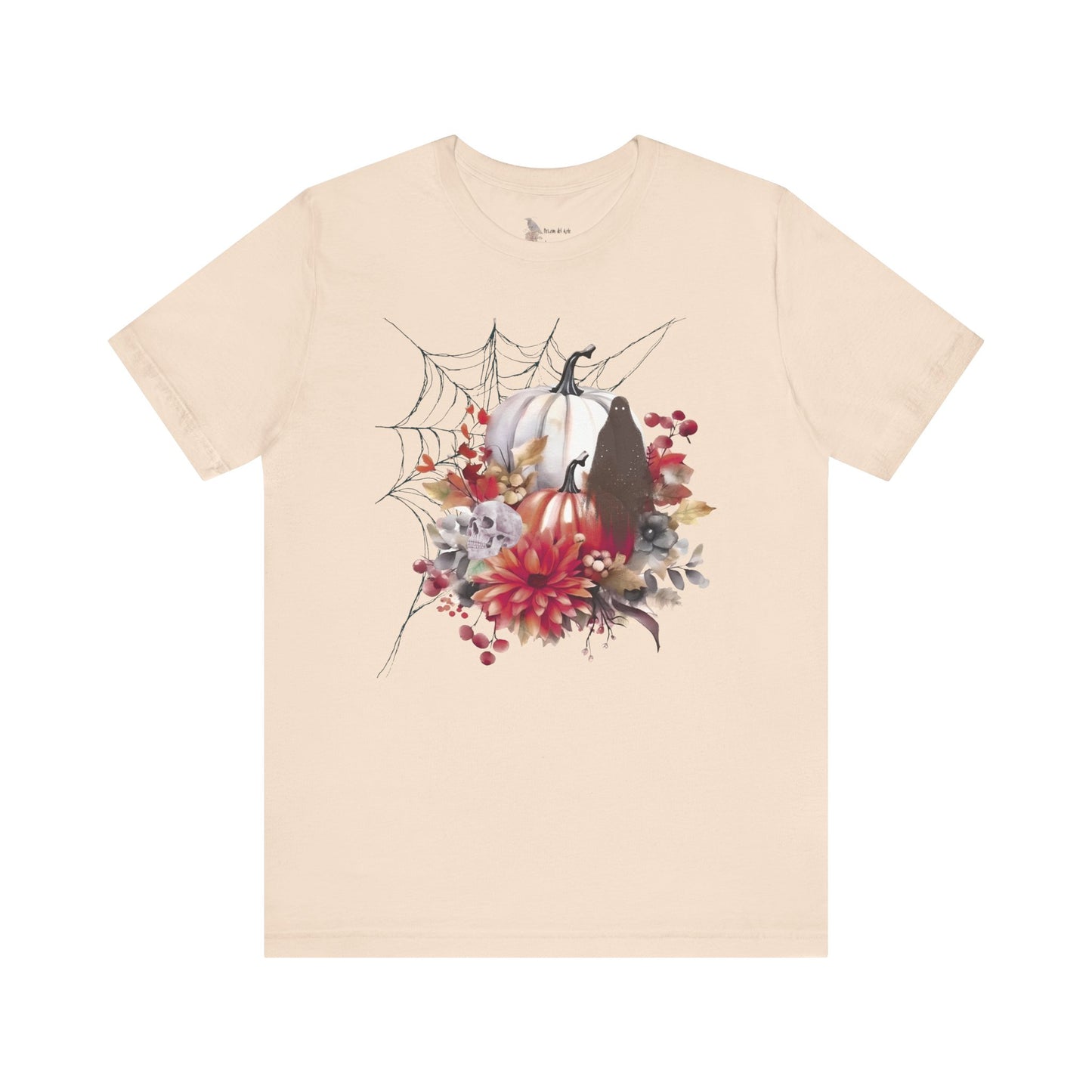 Autumn Vibes Short Sleeve Tee - Cozy Halloween Shirt, Spooky Seasonal Apparel, Fall T-Shirt, Pumpkin Graphic Tee, Unisex Fall Wardrobe