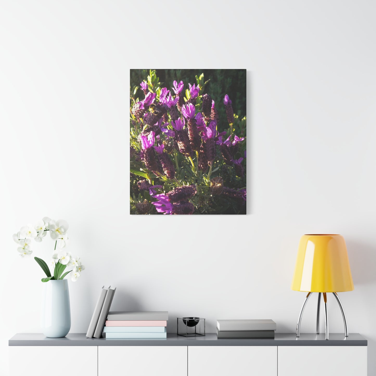 Purple Floral Canvas Wall Art, Botanical Decor, Nature Art, Home Decoration, Gift for Nature Lovers