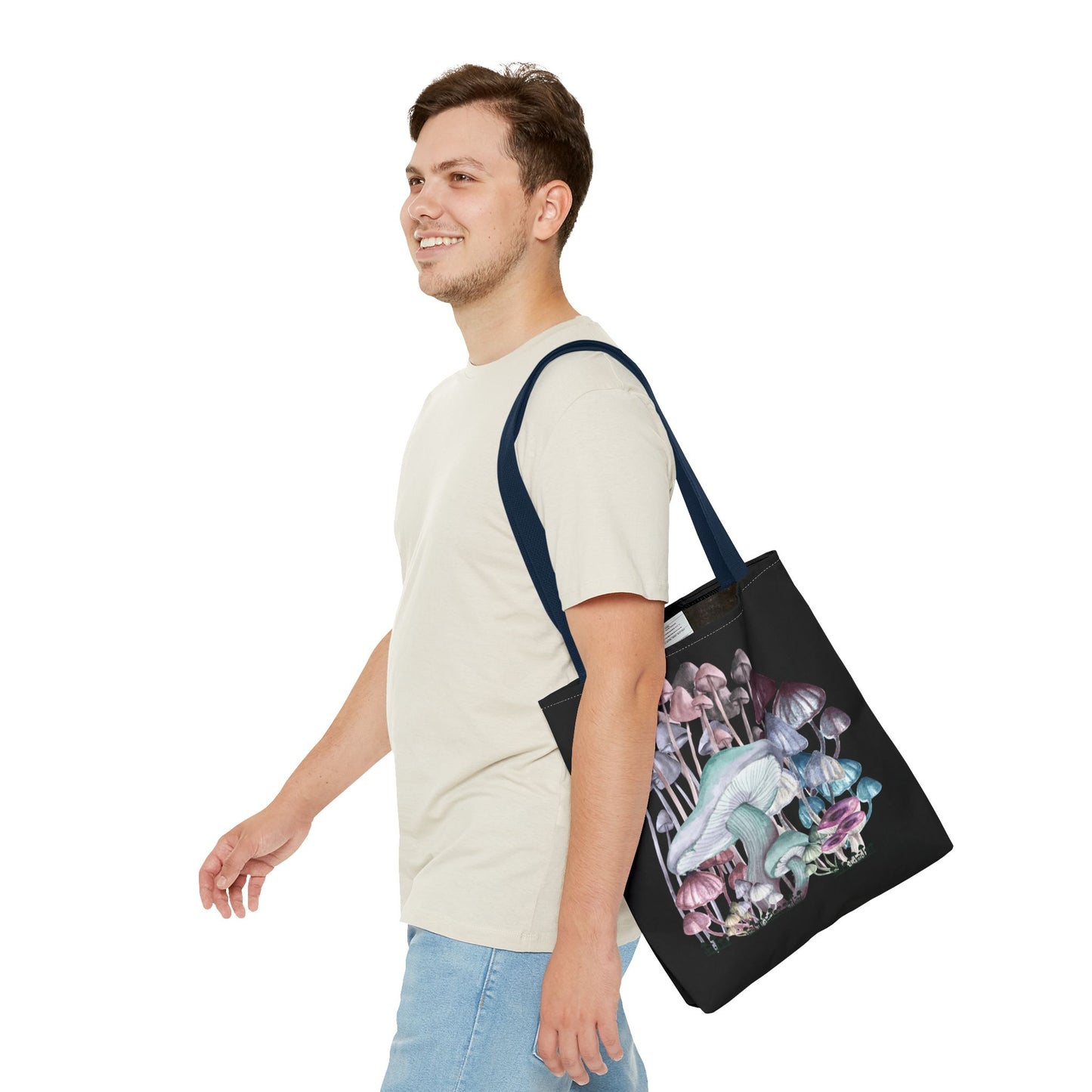 Whimsical Mushroom Tote Bag, Reusable Shopping Bag, Eco-Friendly Gift, Nature-Inspired, Boho Style Bag, Perfect for Farmers Markets, Travel