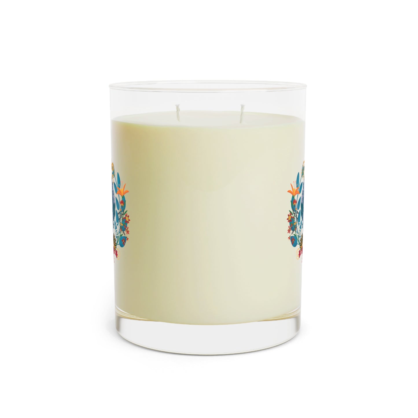 Vibrant Floral Scented Candle - Handmade Aromatic Candle, Decorative Candle Gift, Relaxing Home Decor, Cozy Gift for Any Occasion