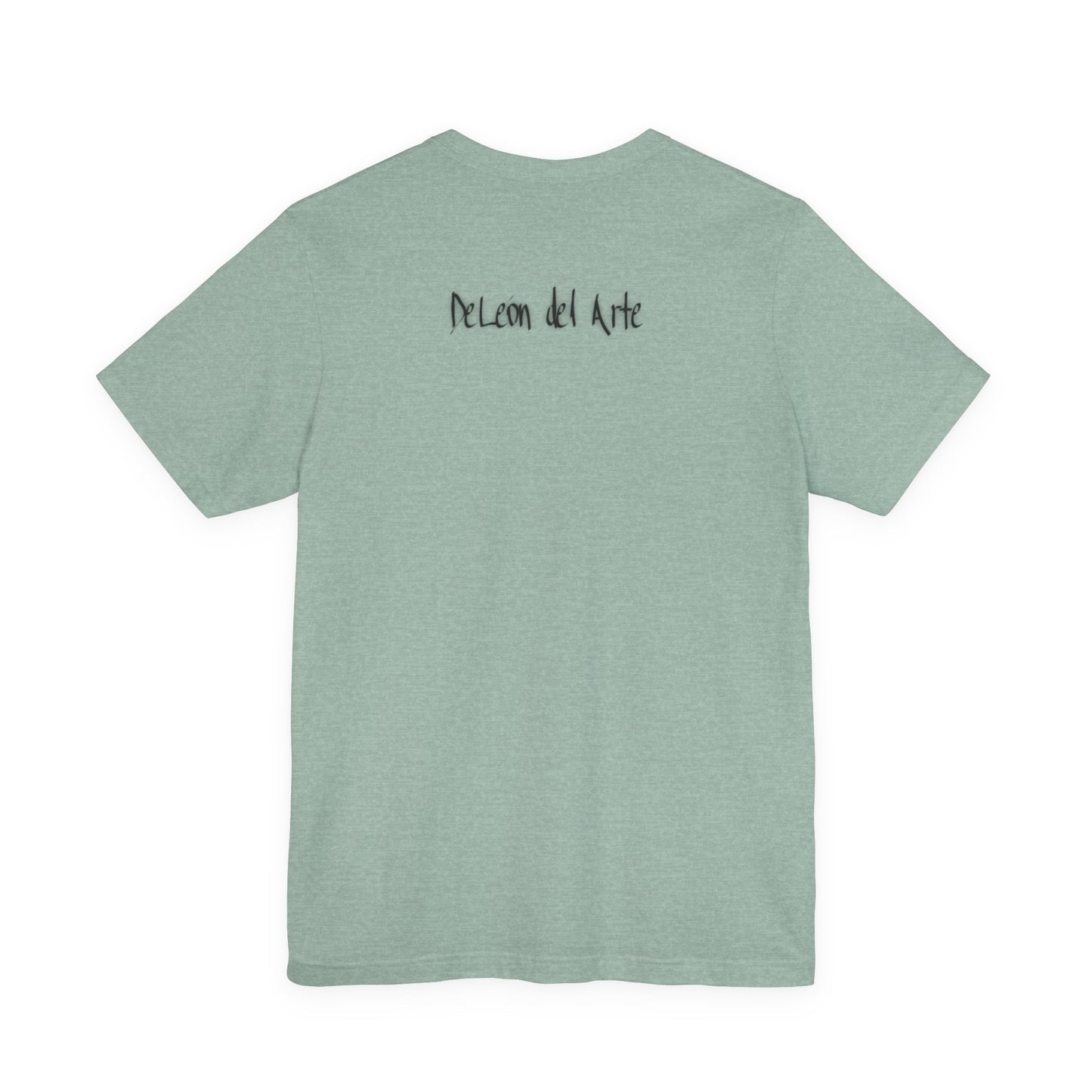Double-sided Split Logo Artistic Bird Tee, Unisex T-Shirt for Art Lovers, Nature Inspired Gift, Casual Wear, Creative Expression