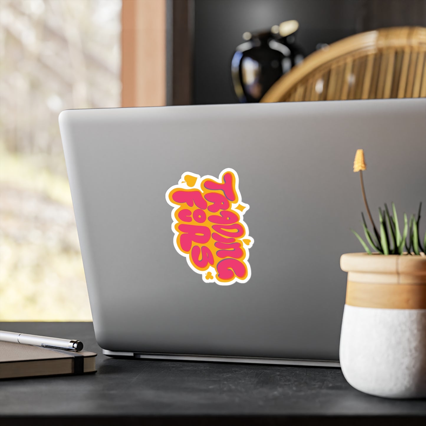 Trading Fours Fun Retro Sticker Decals for Personalization, Ideal for Gifts, Home Decor, Laptop Accessories, and More!