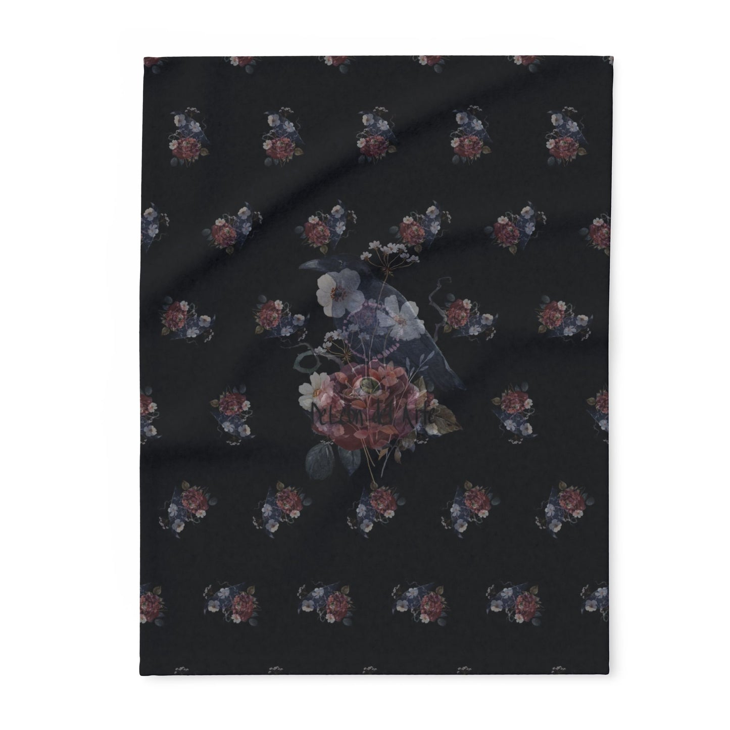 Floral Arctic Fleece Blanket, Cozy Blanket, Throw Blanket, Soft Home Decor, Gift for Her, Bedroom Accessories