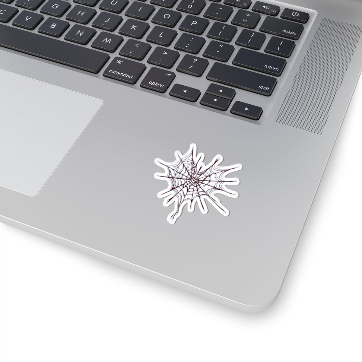 Spider Web Kiss-Cut Stickers, Halloween Decor, Laptop Stickers, Spooky Season, Unique Gift, Customizable Decorations