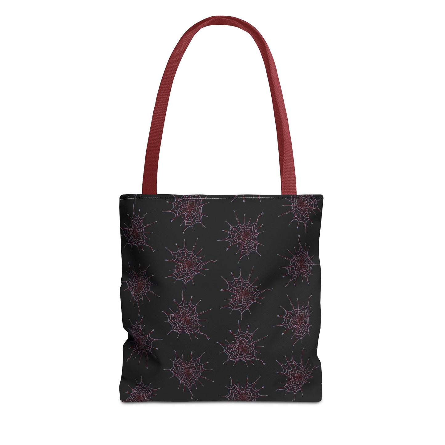 Chic Black and red Heart Web Tote Bag, Stylish Grocery Bag, Eco-Friendly Shopping Tote, Gift Bag for Her, Casual Beach Bag
