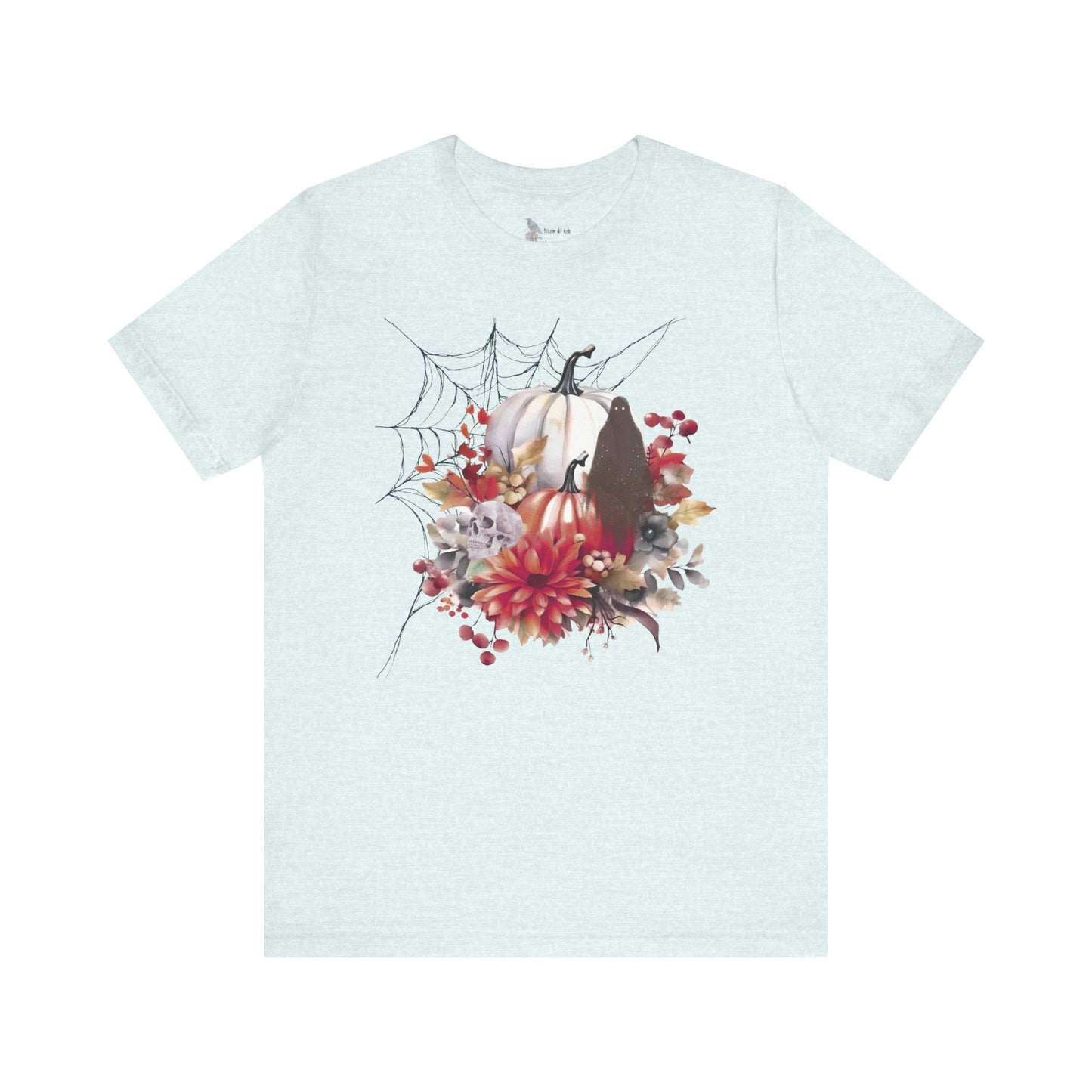 Autumn Vibes Short Sleeve Tee - Cozy Halloween Shirt, Spooky Seasonal Apparel, Fall T-Shirt, Pumpkin Graphic Tee, Unisex Fall Wardrobe