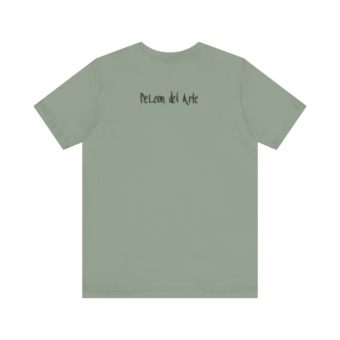 Double-sided Split Logo Artistic Bird Tee, Unisex T-Shirt for Art Lovers, Nature Inspired Gift, Casual Wear, Creative Expression