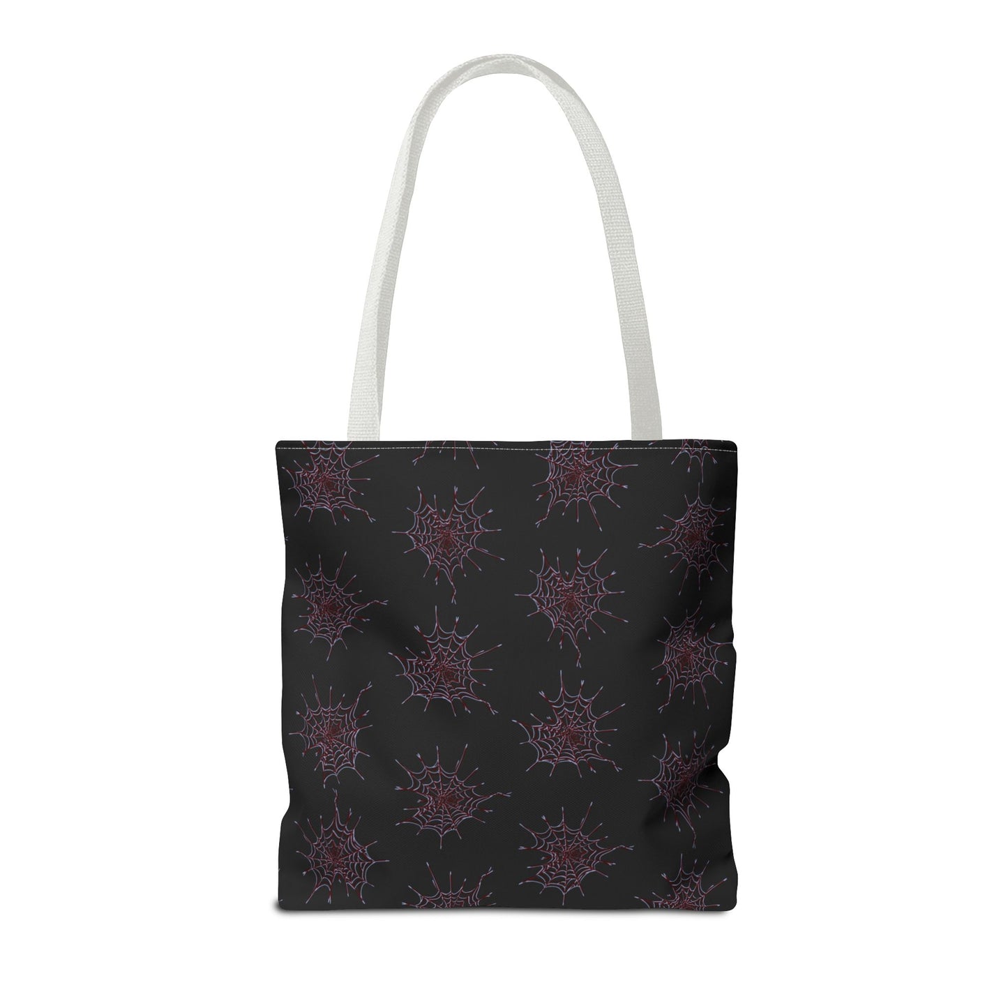 Chic Black and red Heart Web Tote Bag, Stylish Grocery Bag, Eco-Friendly Shopping Tote, Gift Bag for Her, Casual Beach Bag