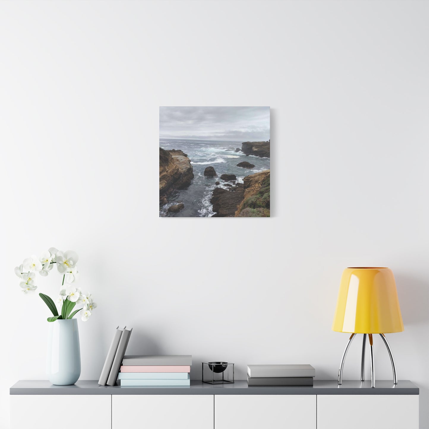 Ocean Waves Matte Canvas Art, Coastal Wall Decor, Seascape Print, Beach Home Decoration, Nautical Art Piece