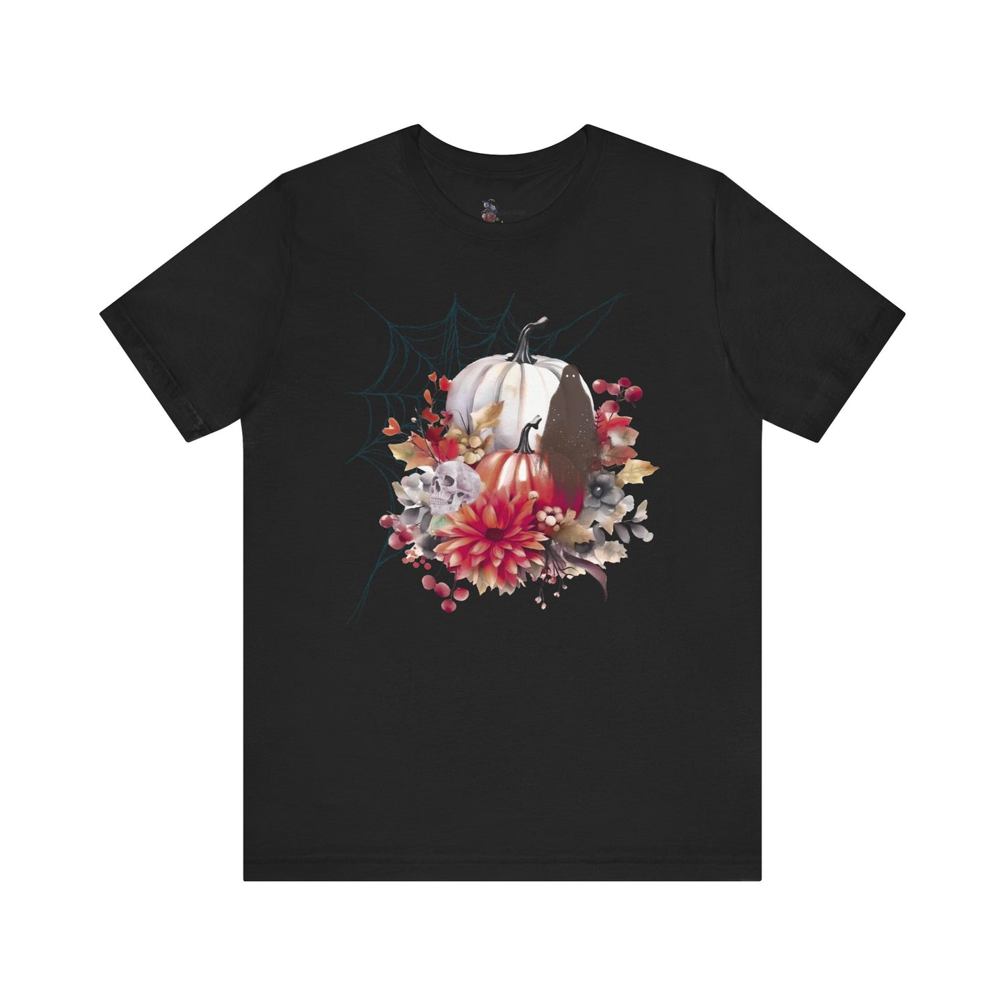 Autumn Vibes Short Sleeve Tee - Cozy Halloween Shirt, Spooky Seasonal Apparel, Fall T-Shirt, Pumpkin Graphic Tee, Unisex Fall Wardrobe