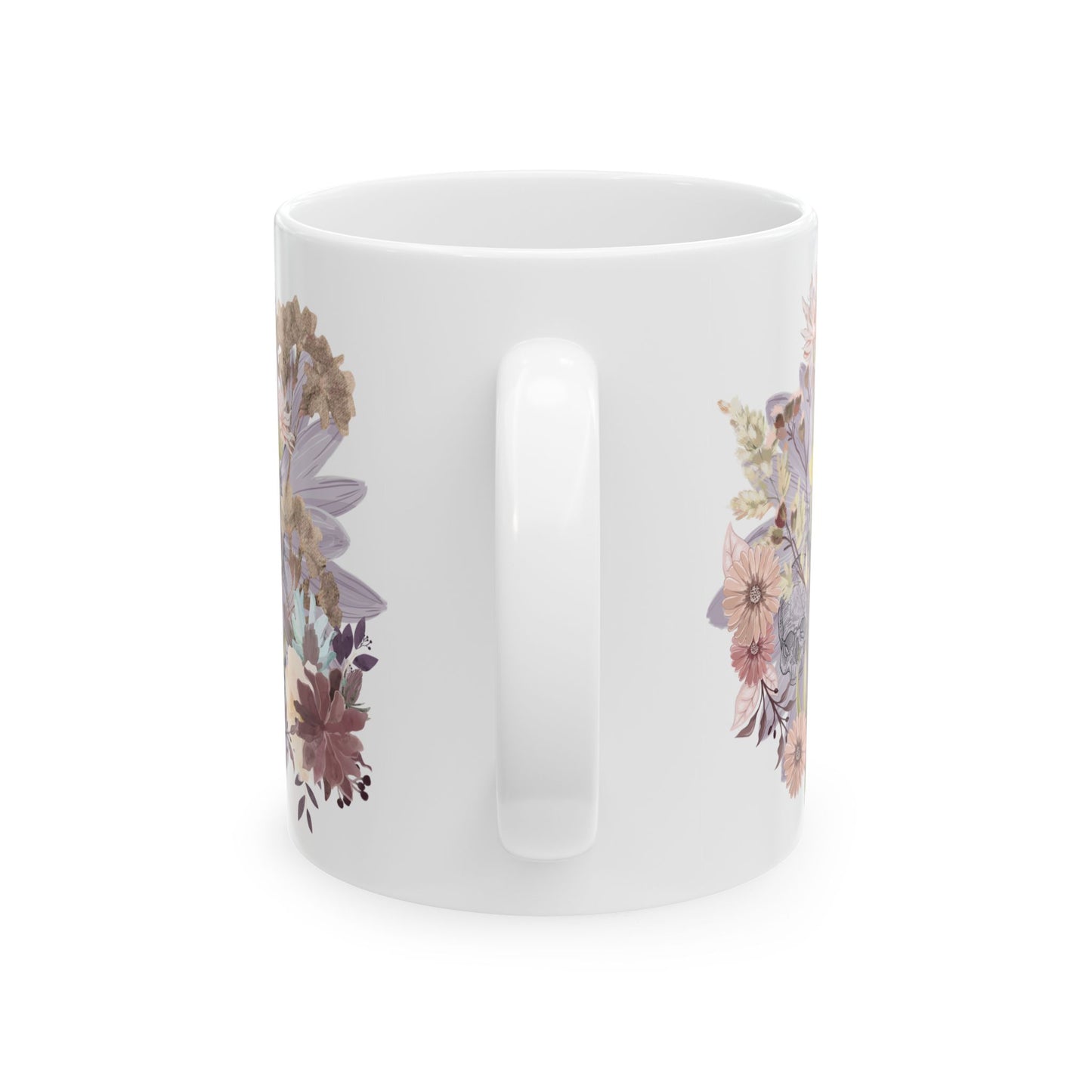 Floral Ceramic Mug - Perfect for Tea Lovers, Great Gift for Birthdays, Anniversaries, Housewarming, Coffee, Nature Enthusiasts