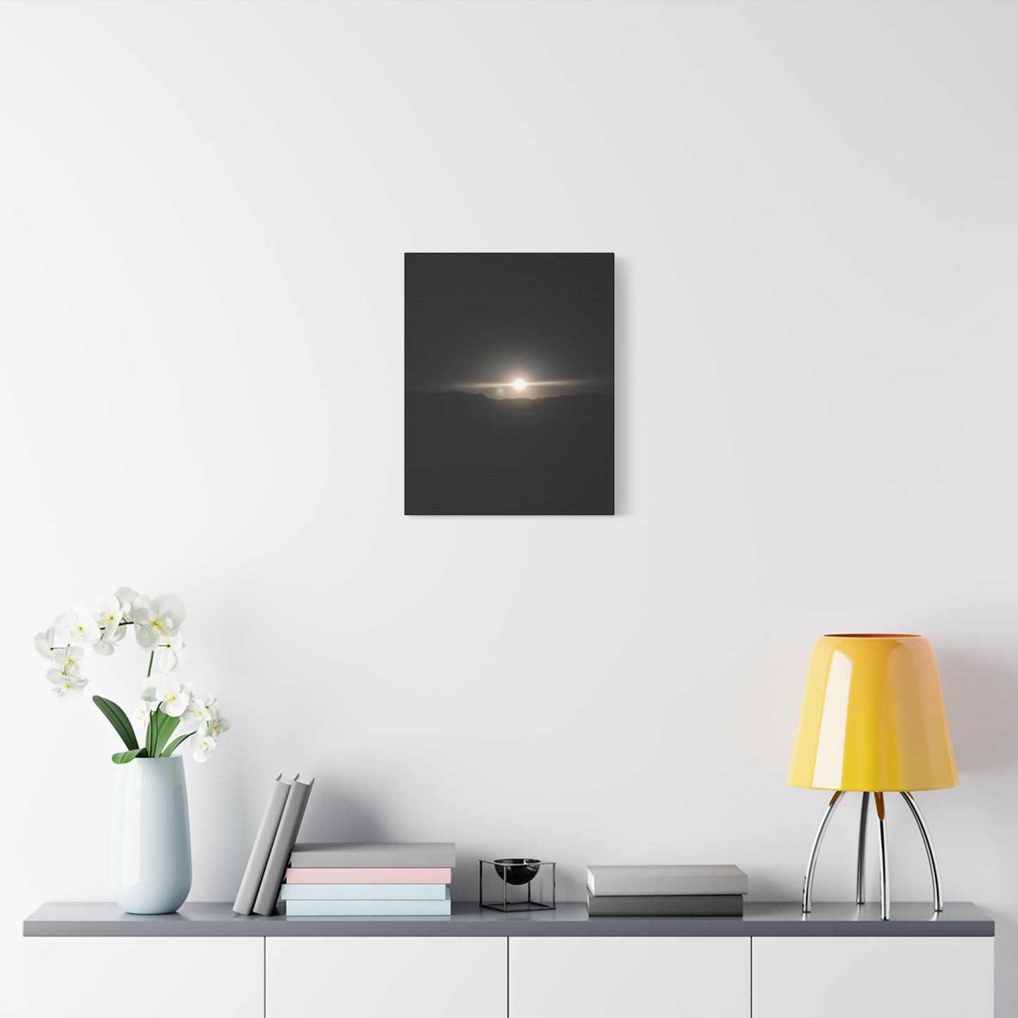 Stretched Canvas Art Print, Modern Wall Decor, Sunset Photography, Home Aesthetic, Gift for Her, Art for Living Room