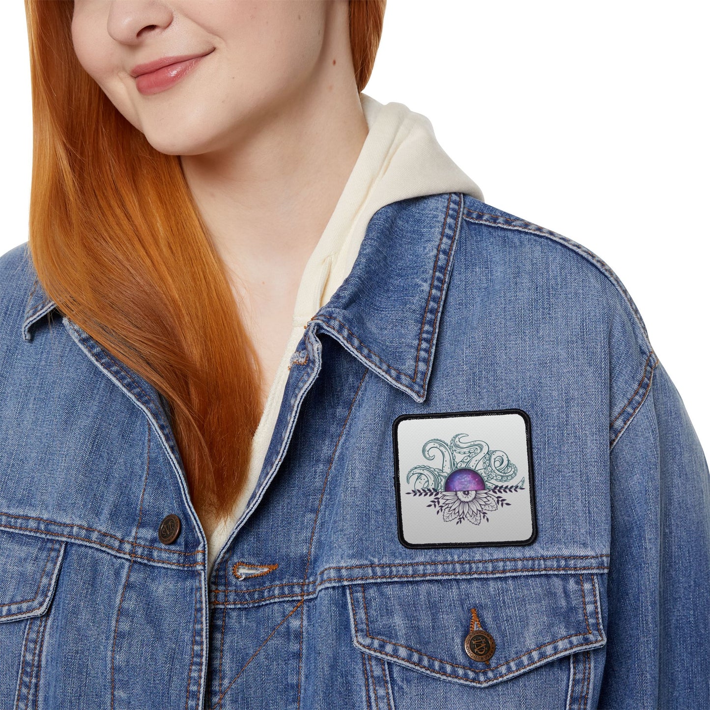 Whimsical Iron-On Patches for Jackets, DIY Upcycling, Custom Embellishments, Floral Designs, Unique Gift Idea