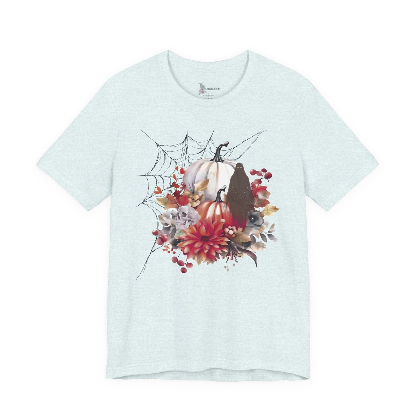 Autumn Vibes Short Sleeve Tee - Cozy Halloween Shirt, Spooky Seasonal Apparel, Fall T-Shirt, Pumpkin Graphic Tee, Unisex Fall Wardrobe