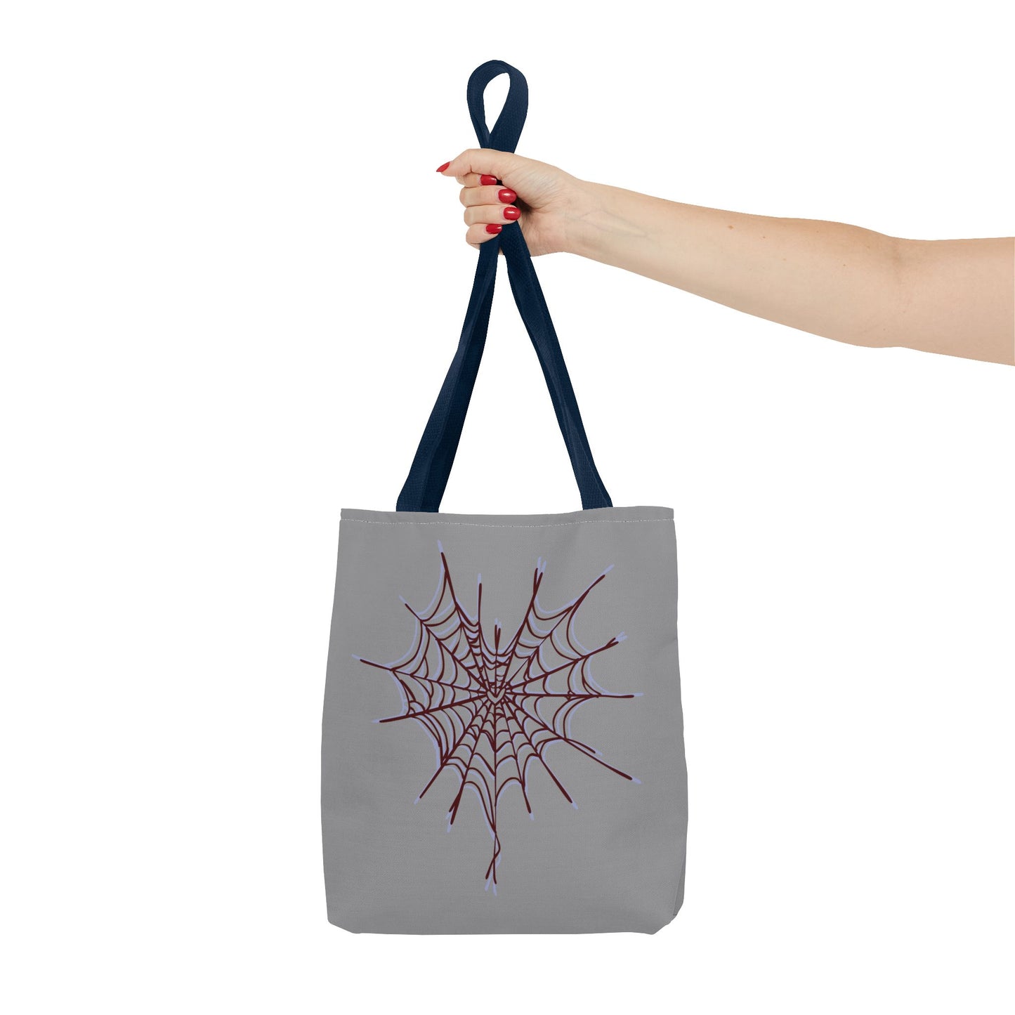 Spooky Spiderweb Tote Bag, Halloween Accessories, Eco-Friendly Tote, Fun Chic Bag, Holiday Gift, Daily Use