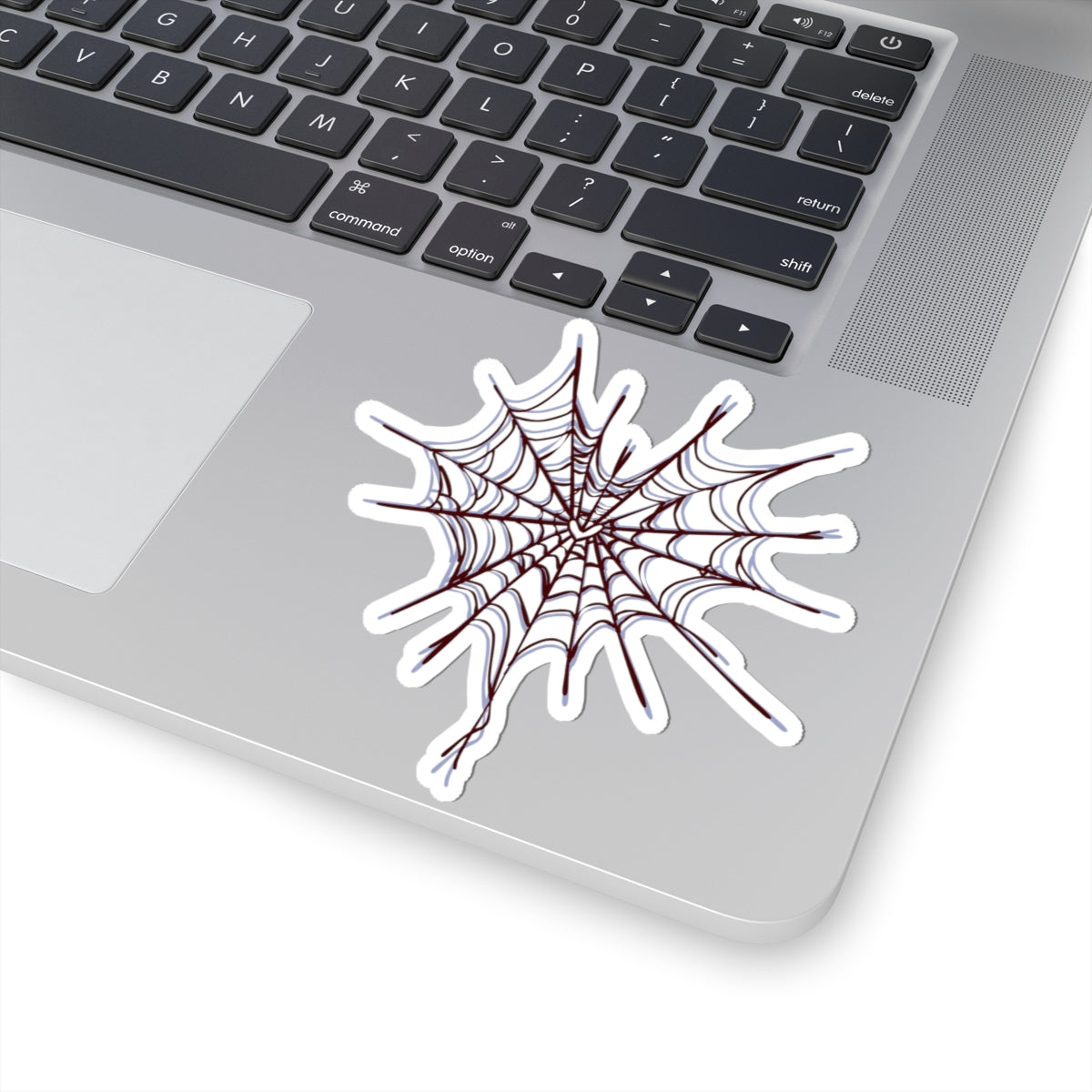 Spider Web Kiss-Cut Stickers, Halloween Decor, Laptop Stickers, Spooky Season, Unique Gift, Customizable Decorations