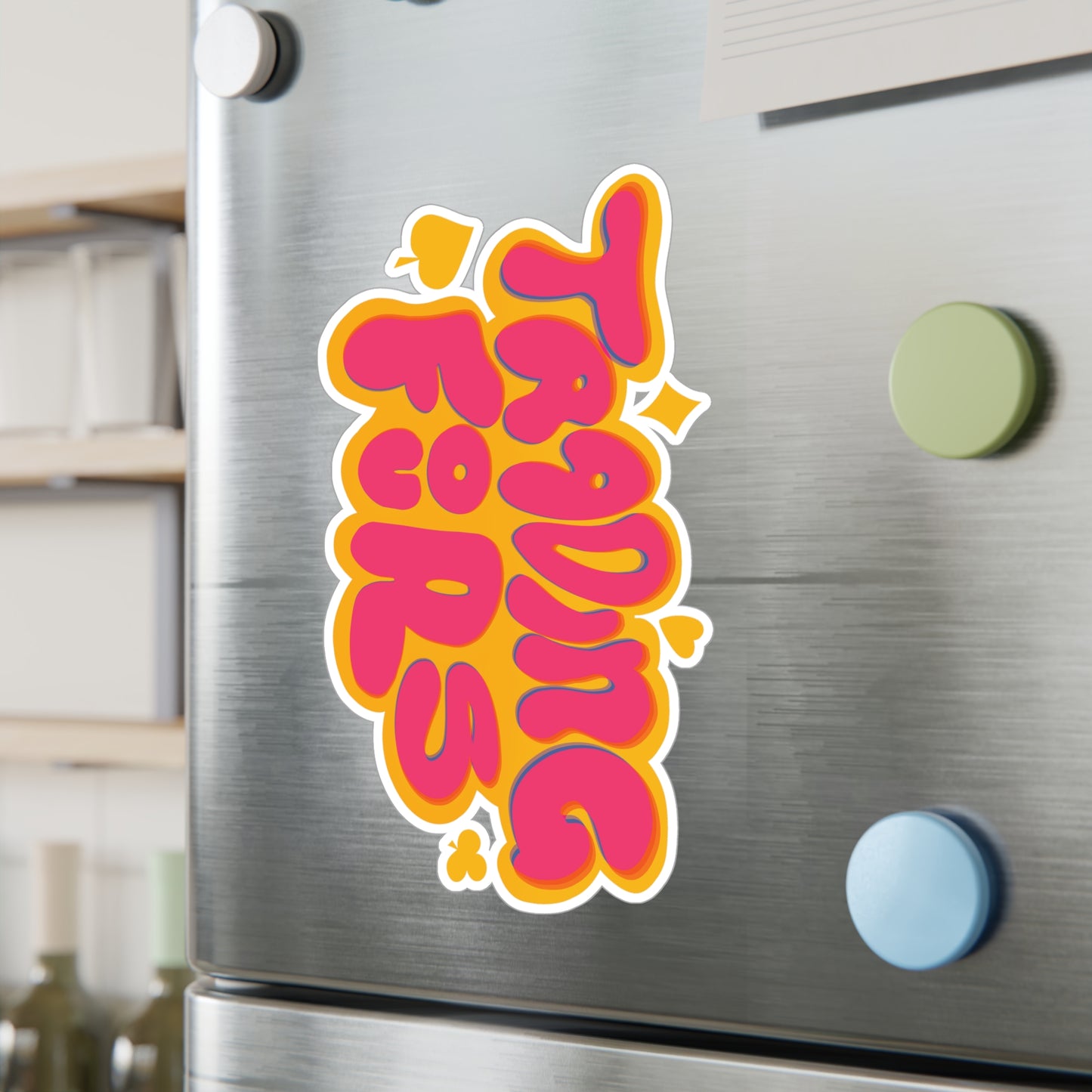 Trading Fours Fun Retro Sticker Decals for Personalization, Ideal for Gifts, Home Decor, Laptop Accessories, and More!
